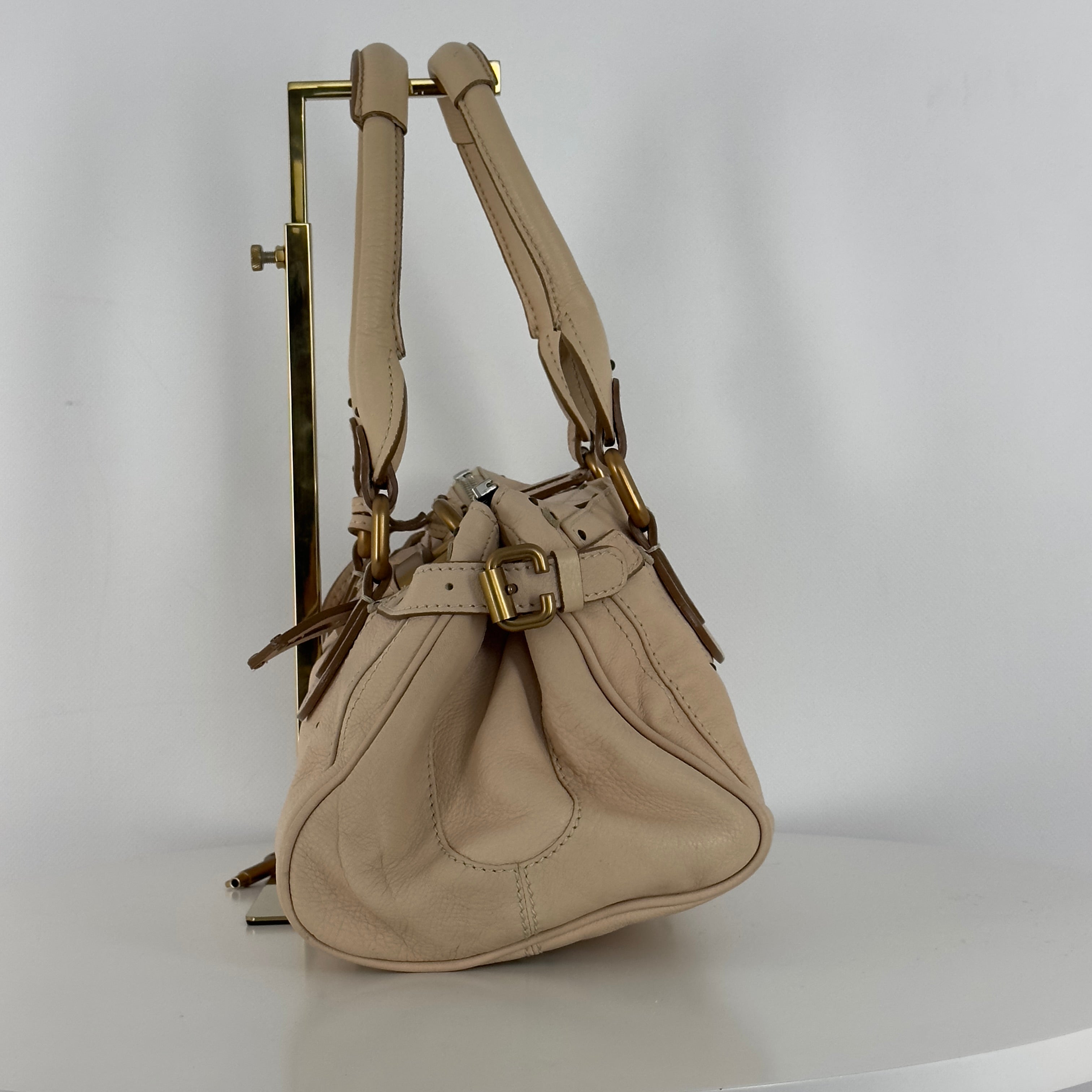 Sac à main CHLOÉ Paddington cuir beige