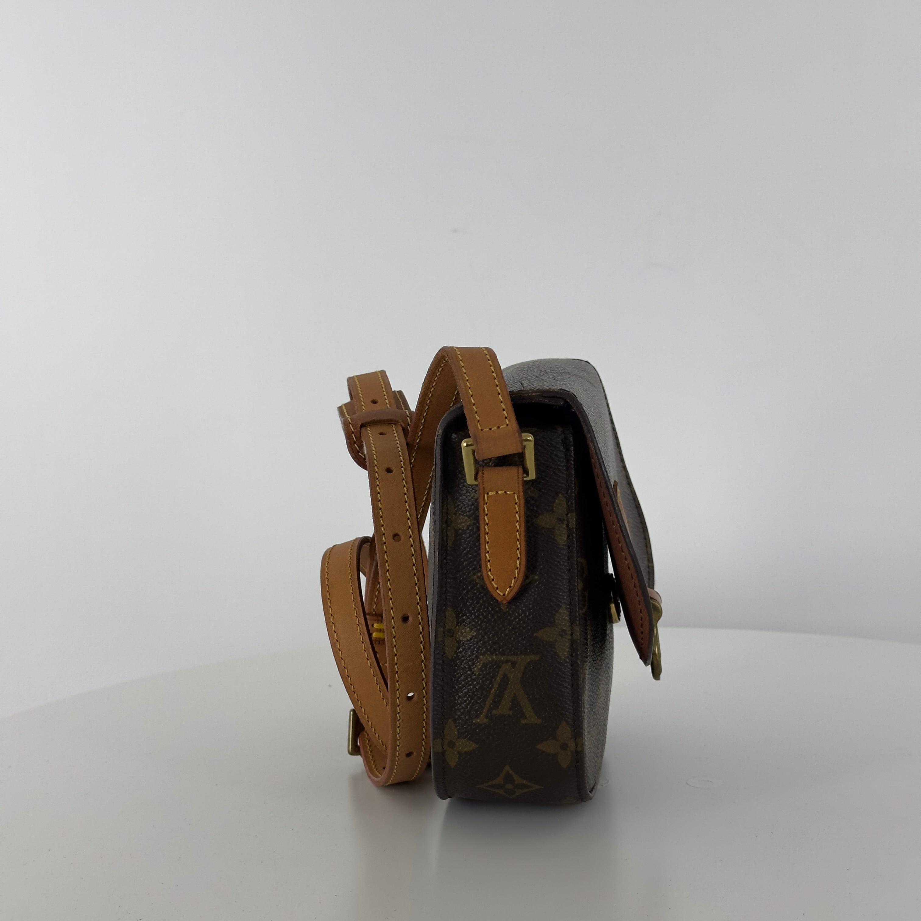 Sac à main LOUIS VUITTON Mini Saint Cloud toile et cuir marron