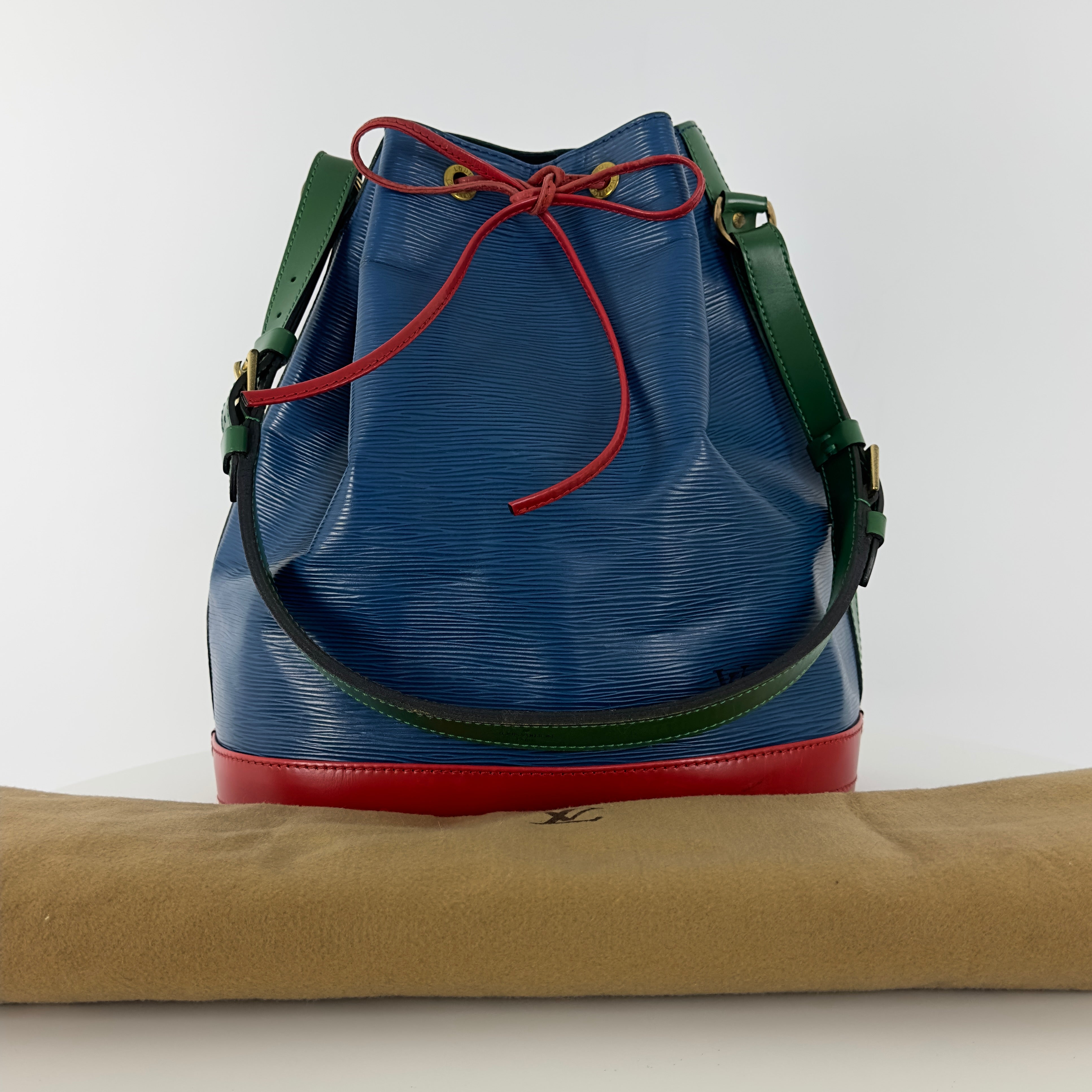 Sac à main LOUIS VUITTON Noé Grand cuir épi tricolore