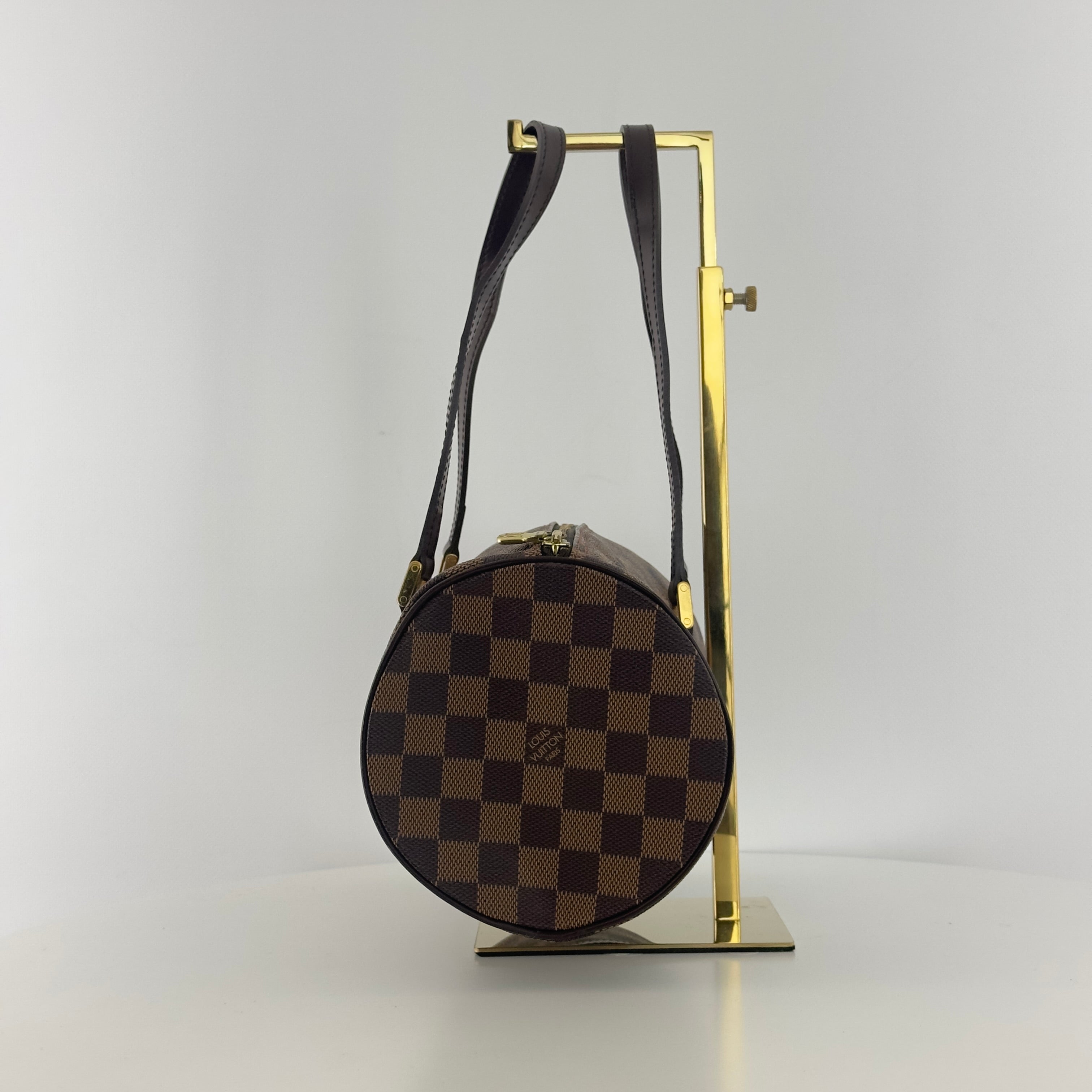 Sac à main LOUIS VUITTON Papillon toile et cuir marron