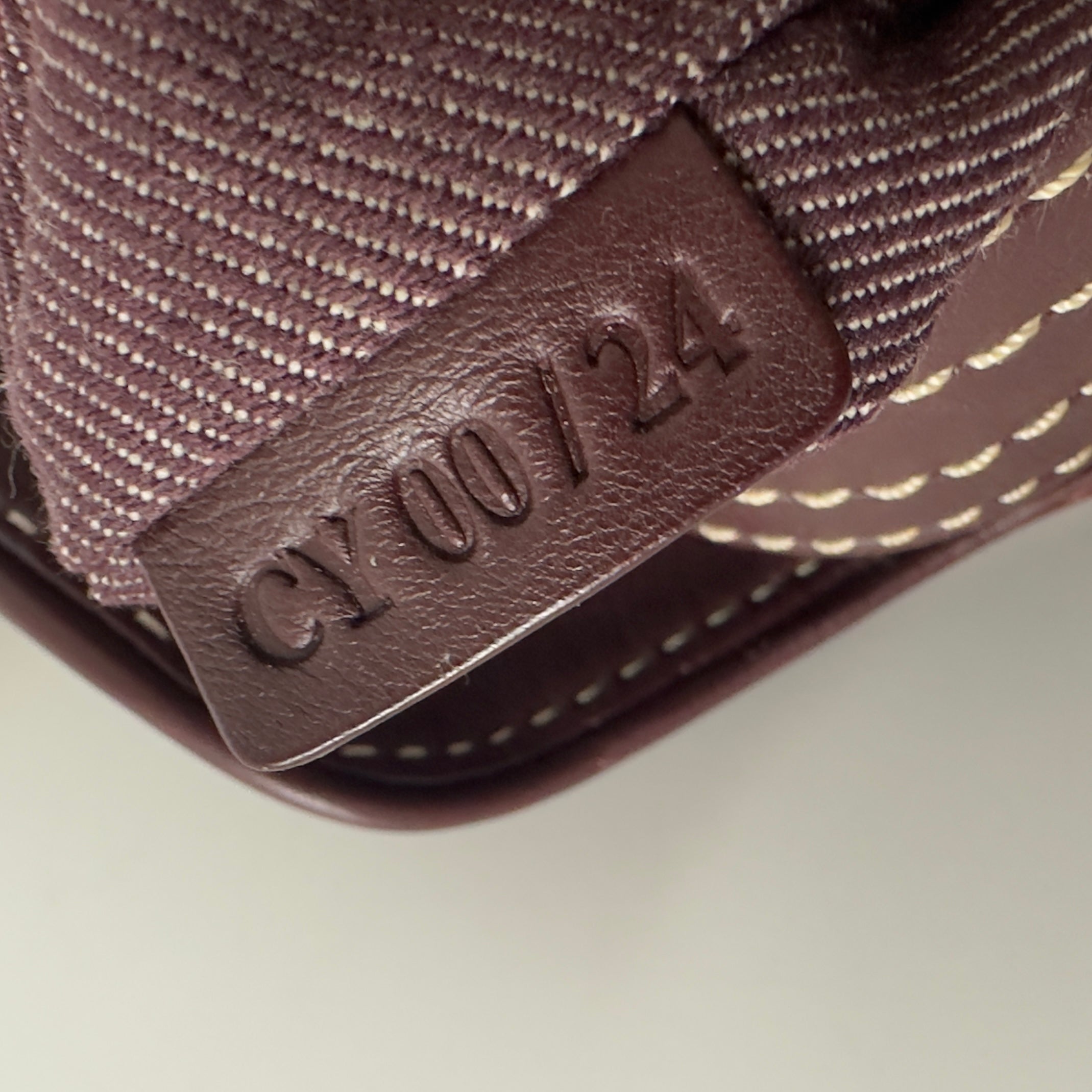 Sac à main CELINE Macadam PM denim marron