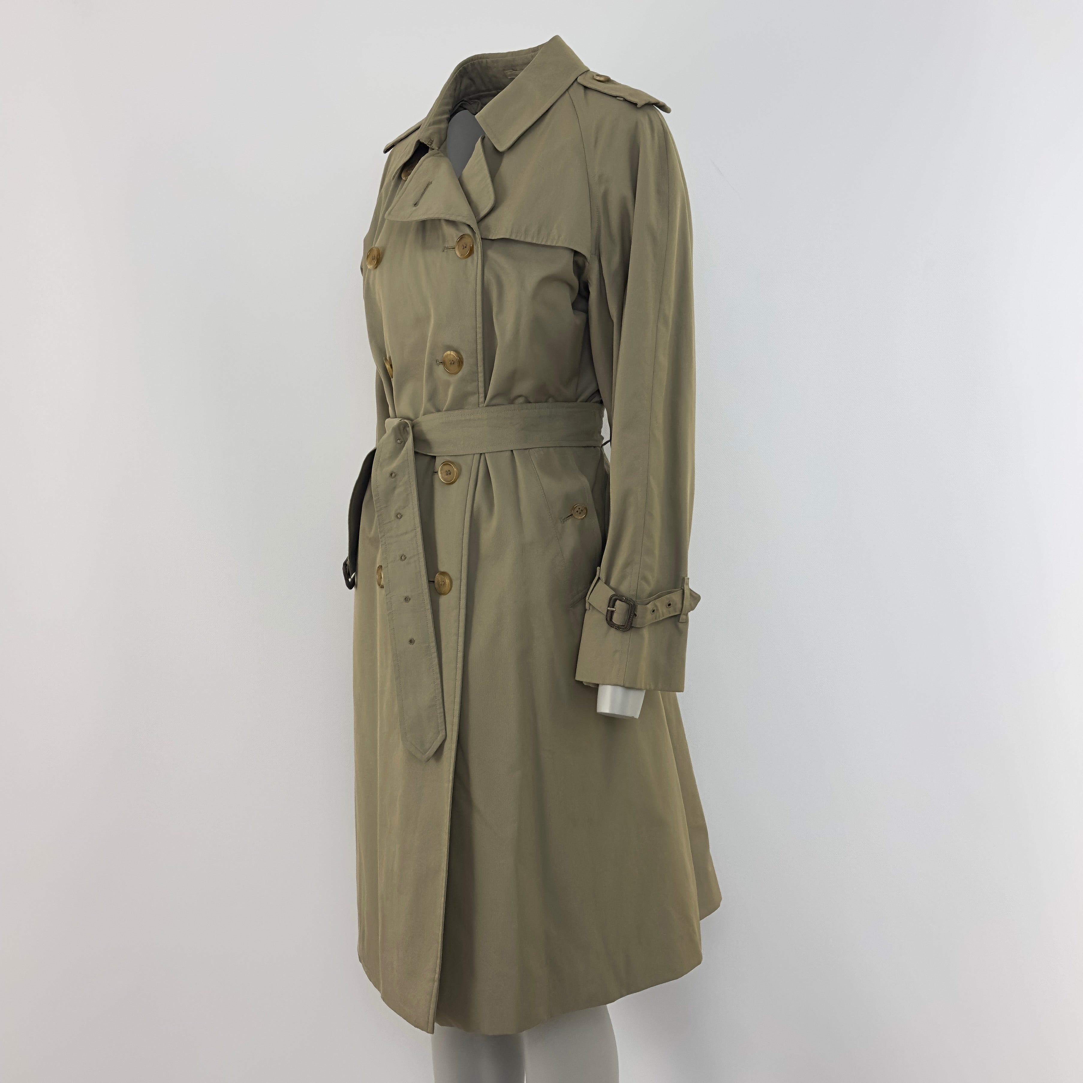 Trench Coat BURBERRY M coton kaki
