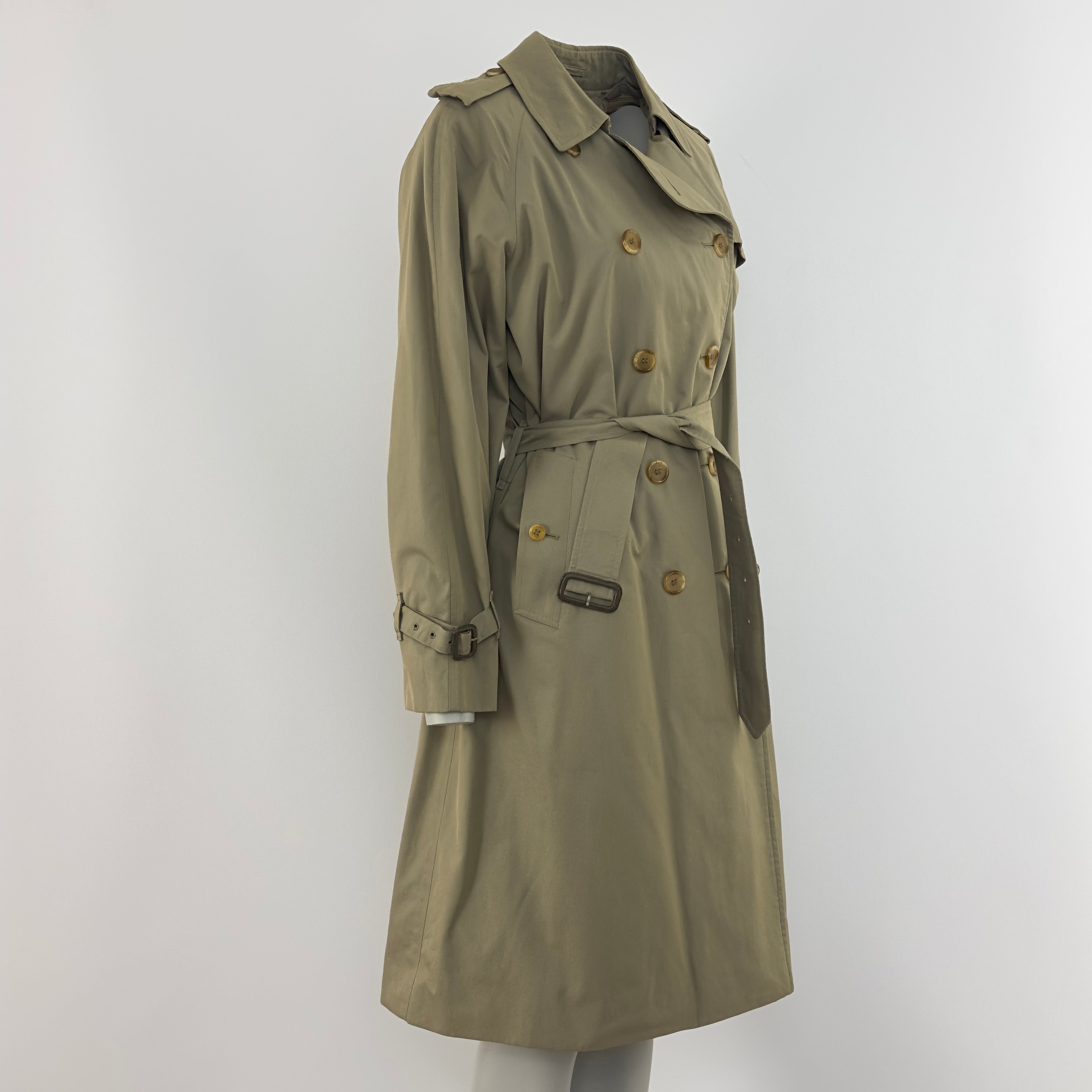 Trench Coat BURBERRY M coton kaki