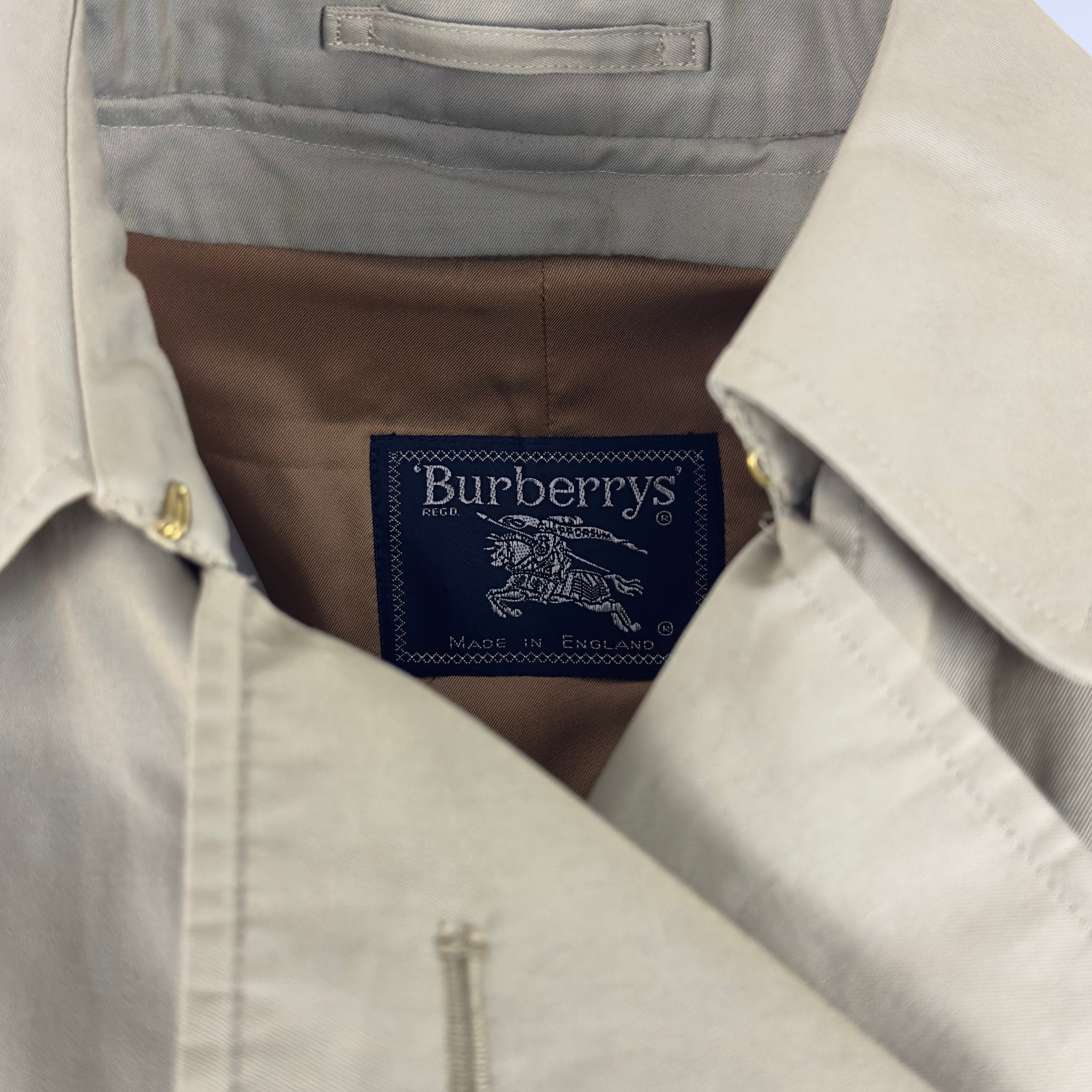 Trench Coat BURBERRY M cotton khaki