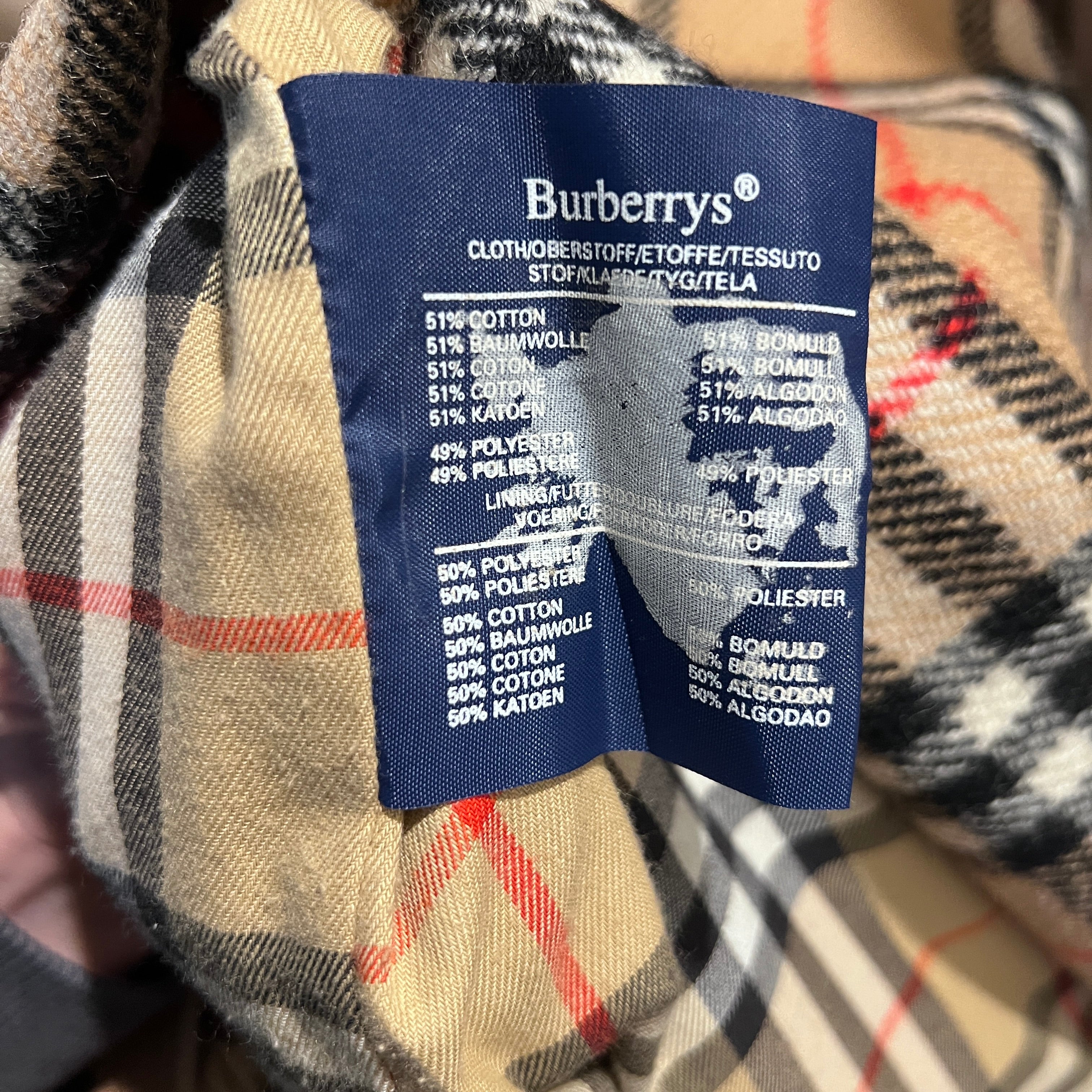 Trench Coat BURBERRY S coton beige