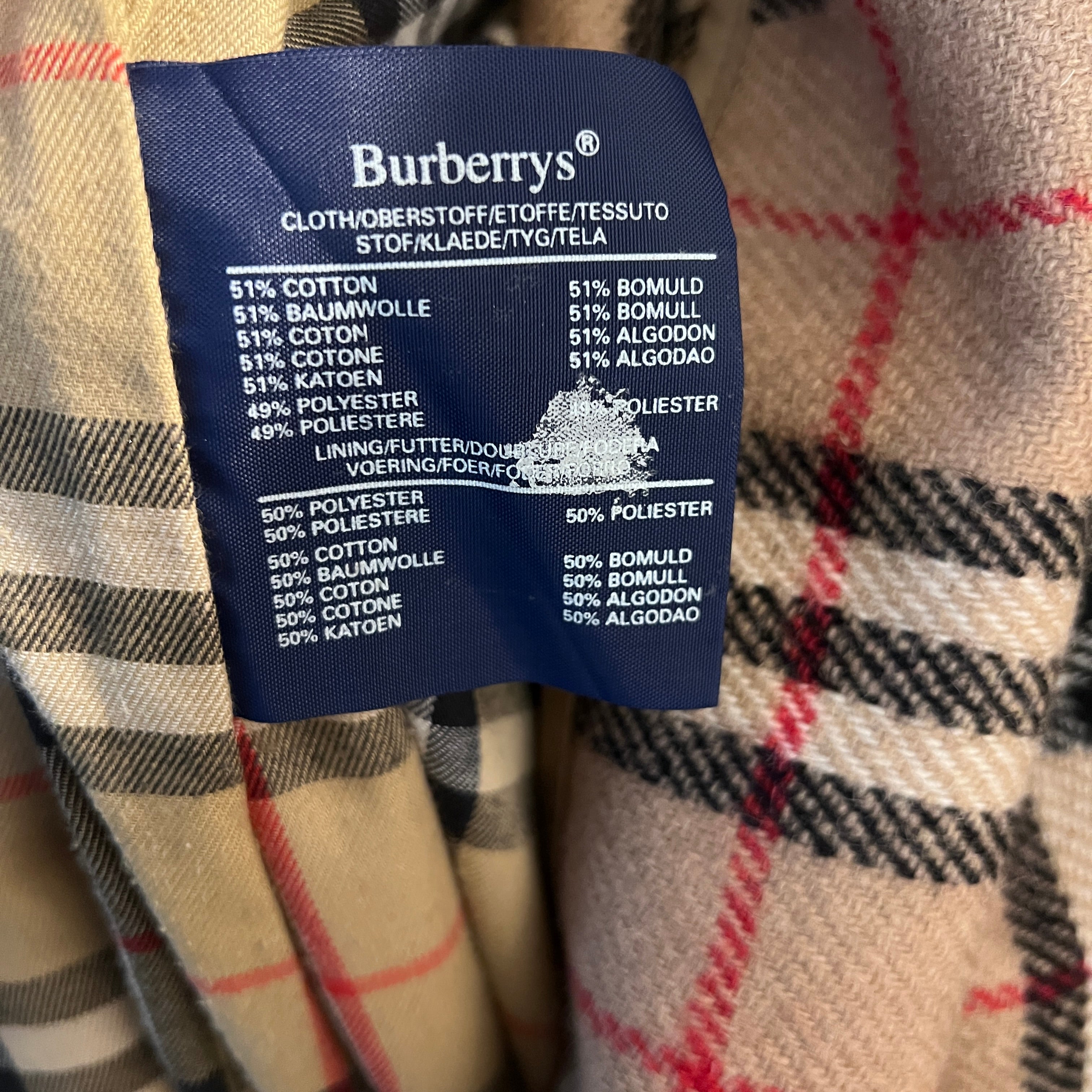 Trench Coat BURBERRY M coton beige