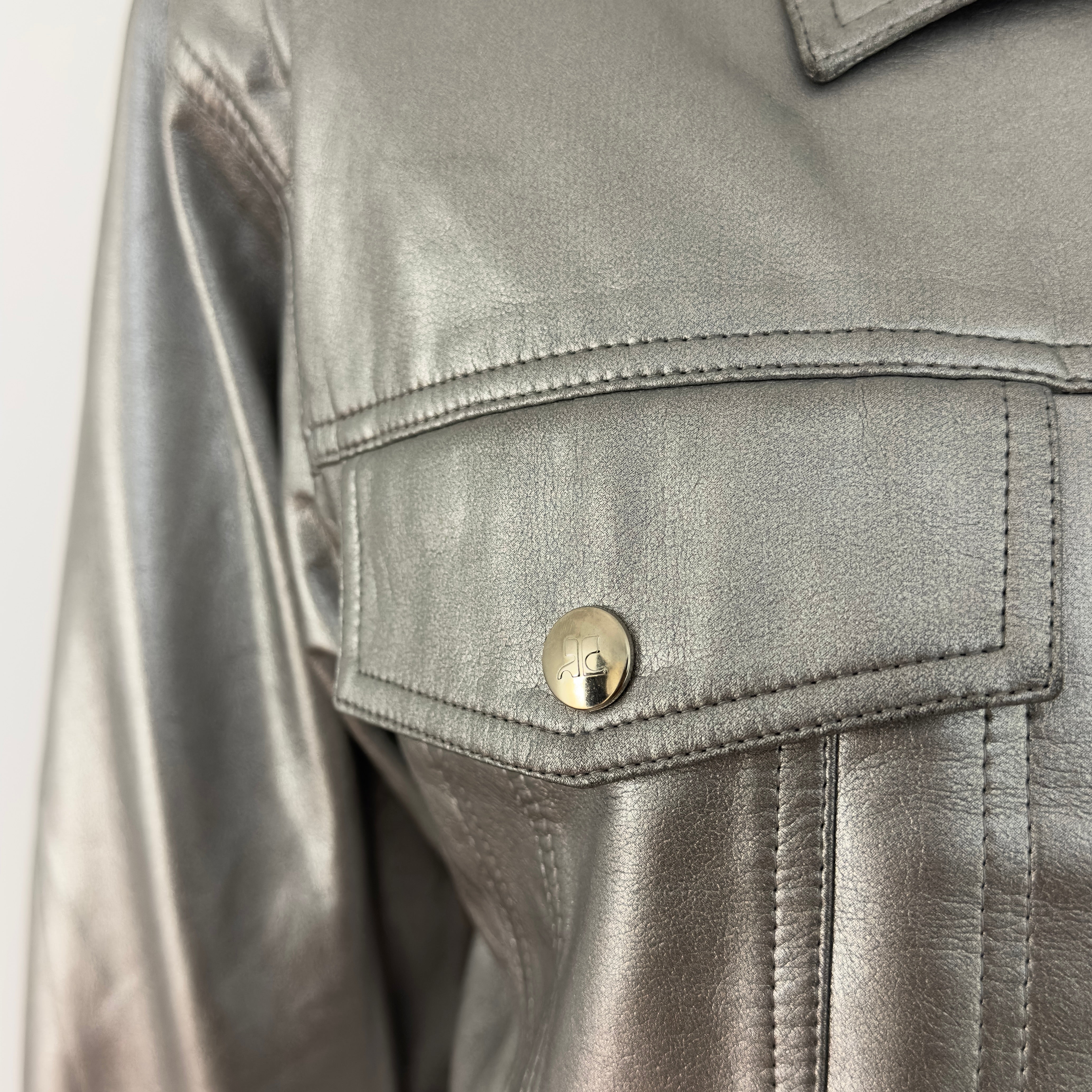 Blouson COURREGES S argenté