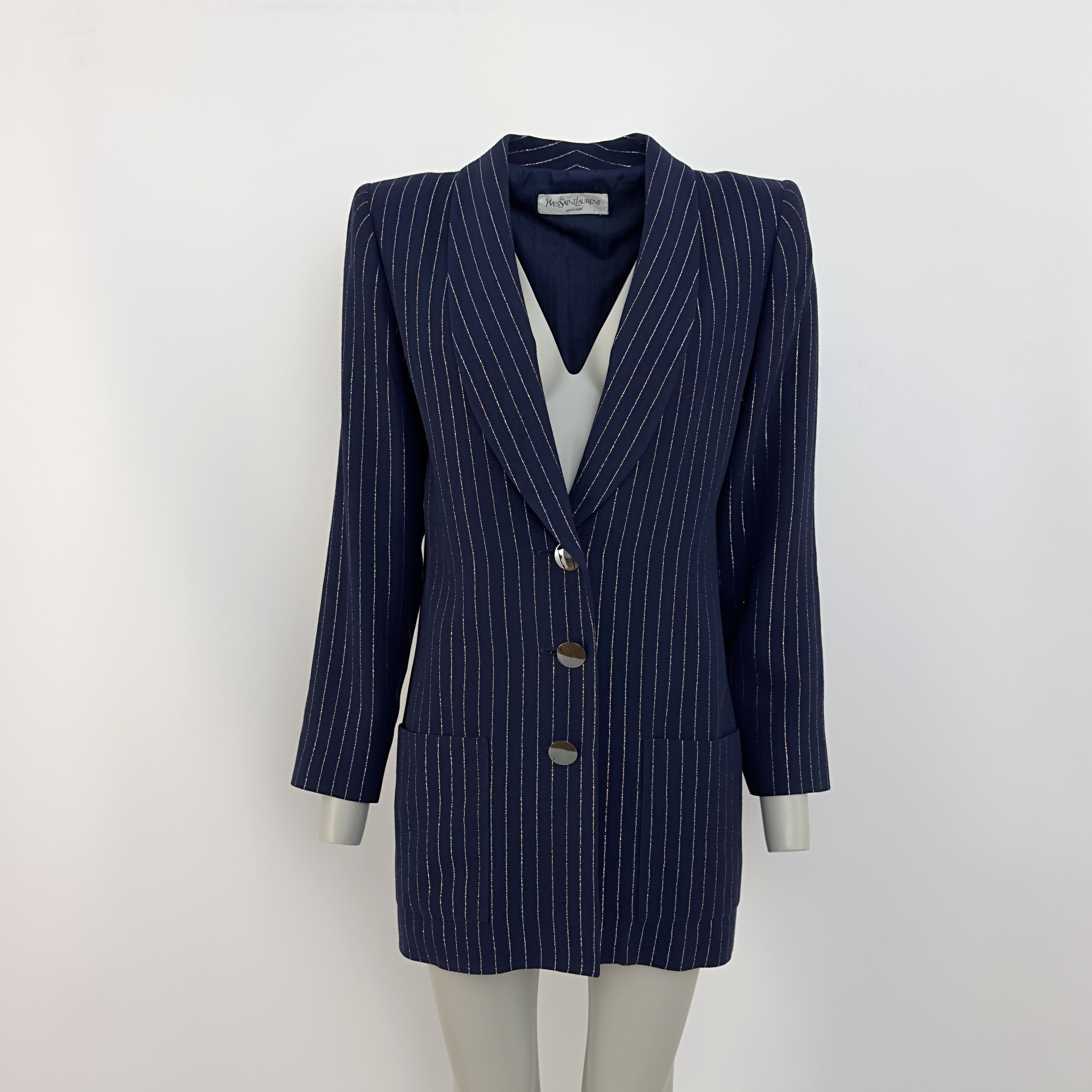 YVES SAINT LAURENT M navy blue jacket