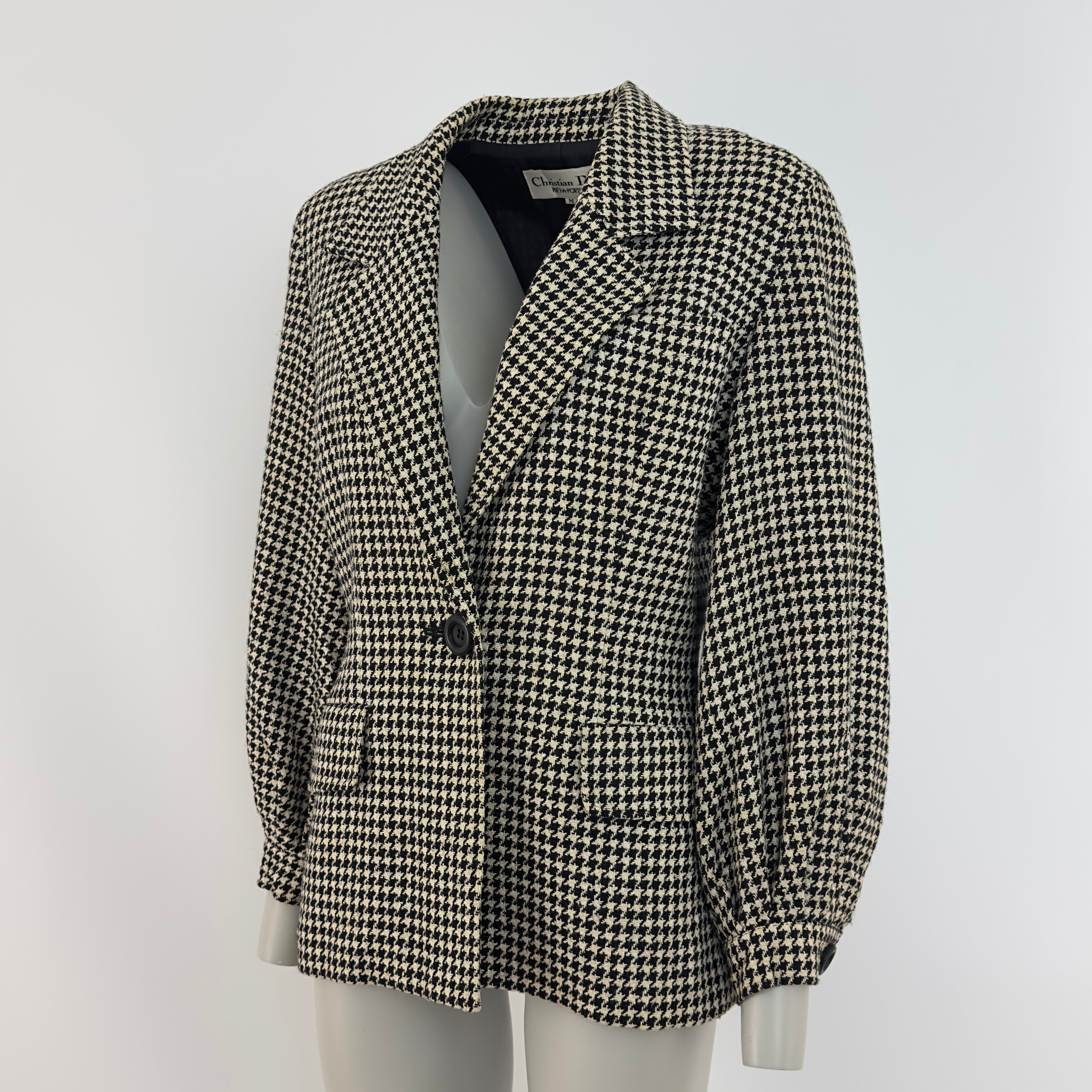 Veste blazer DIOR S Noir/Blanc