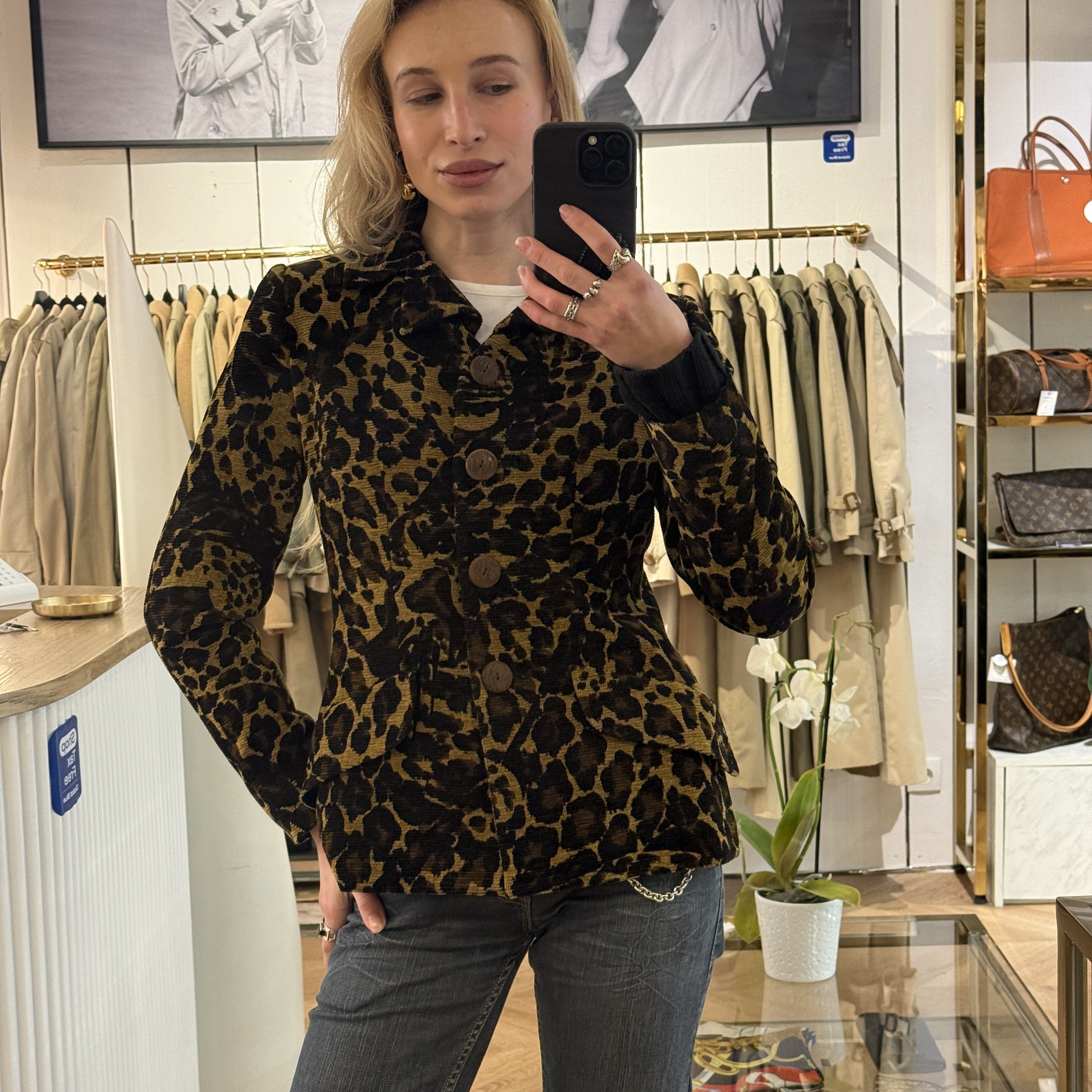 Veste YVES SAINT LAURENT S marron