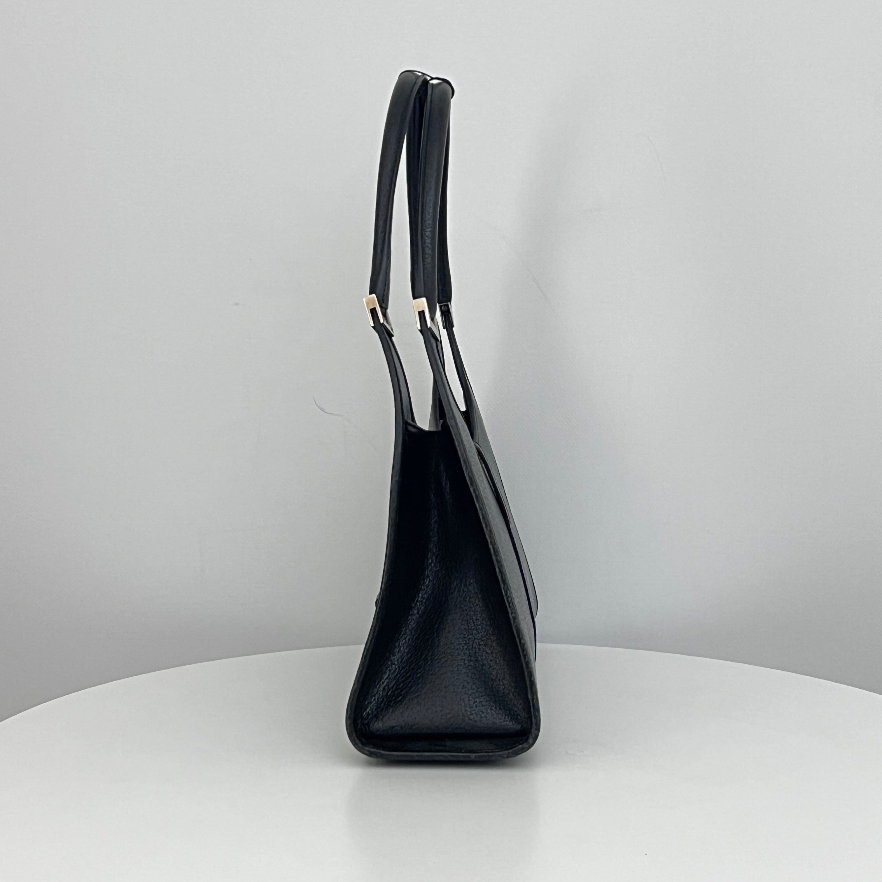 GUCCI Jackie black grained leather bag