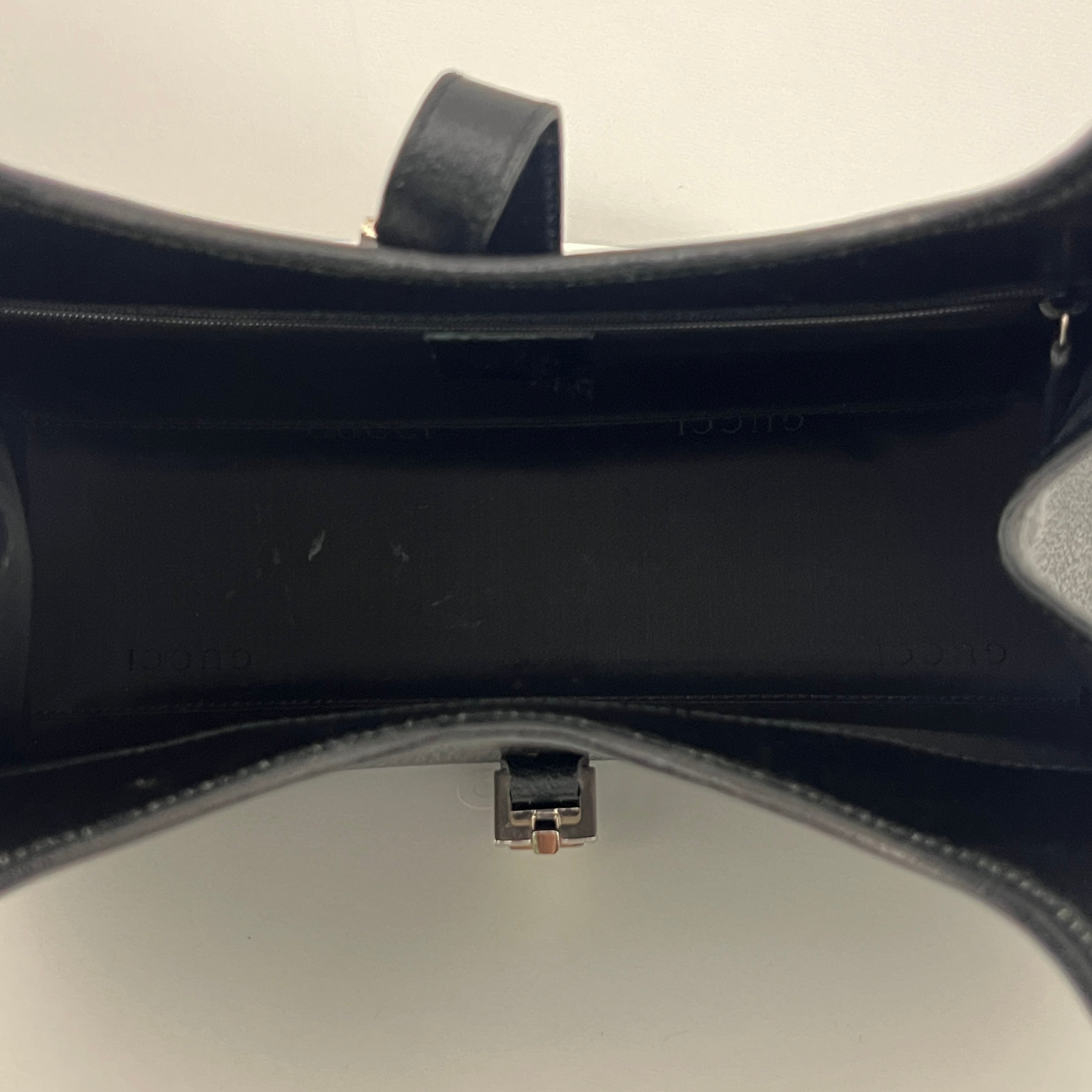 GUCCI Jackie black grained leather bag