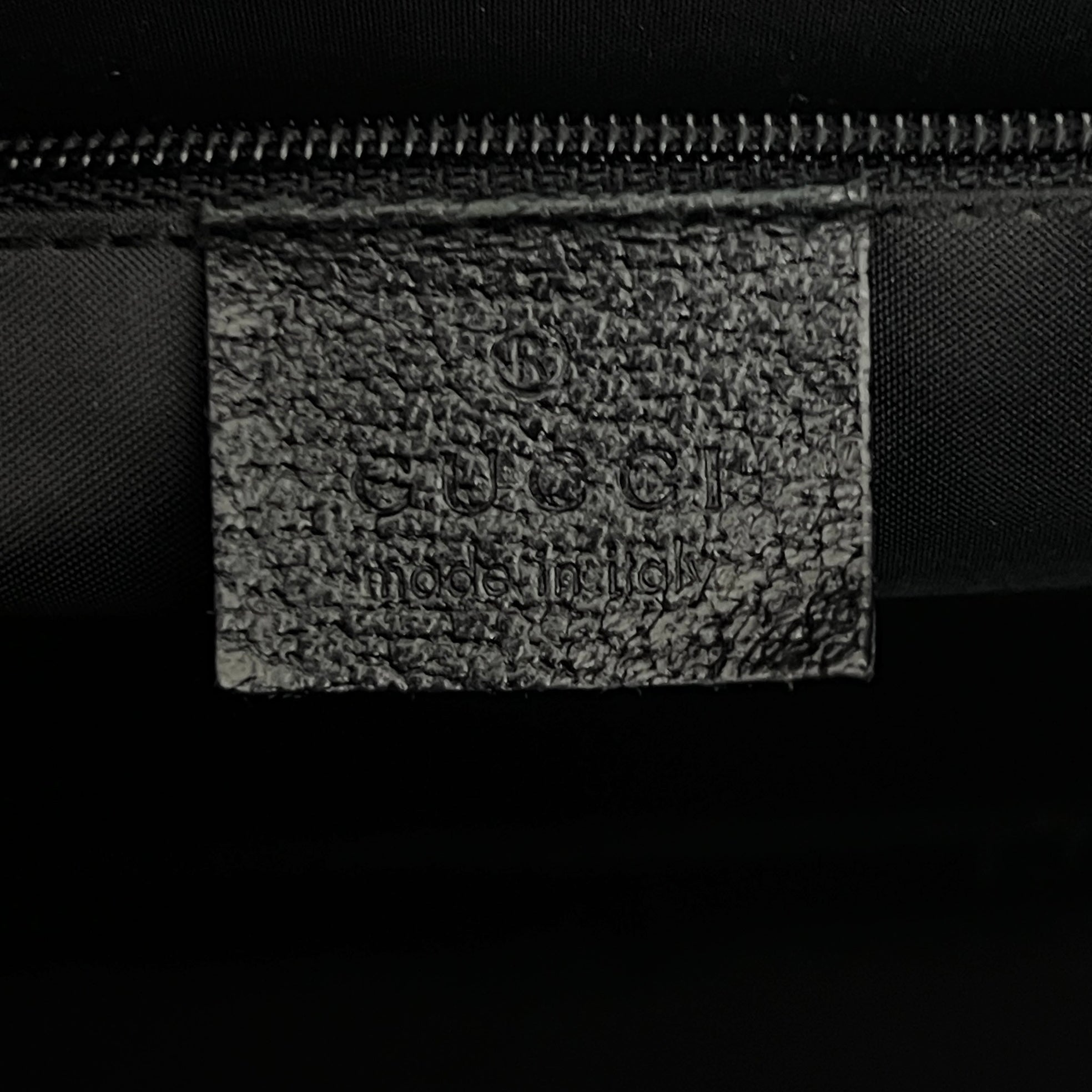 GUCCI Jackie black grained leather bag