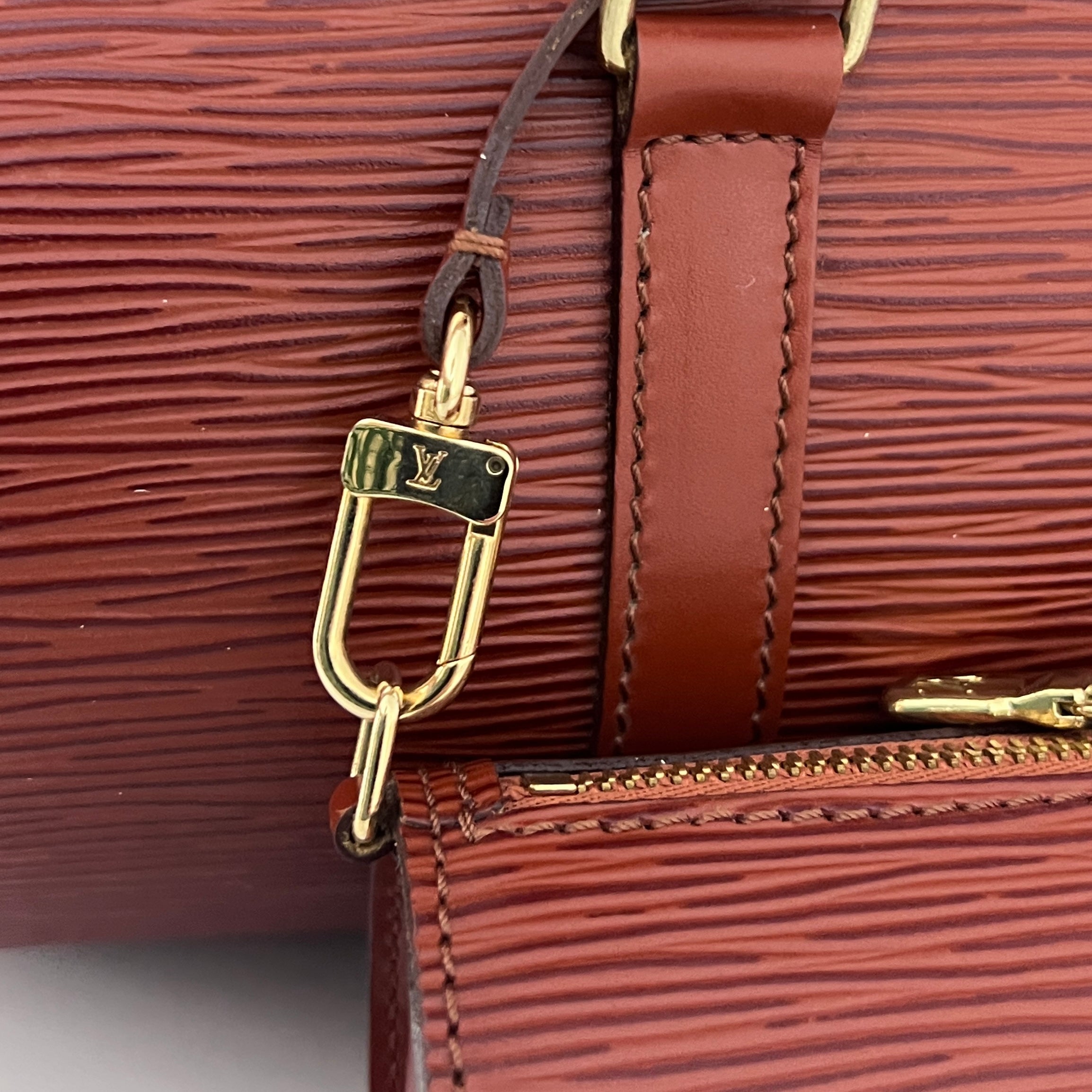 LOUIS VUITTON Soufflot bag in brown Epi leather