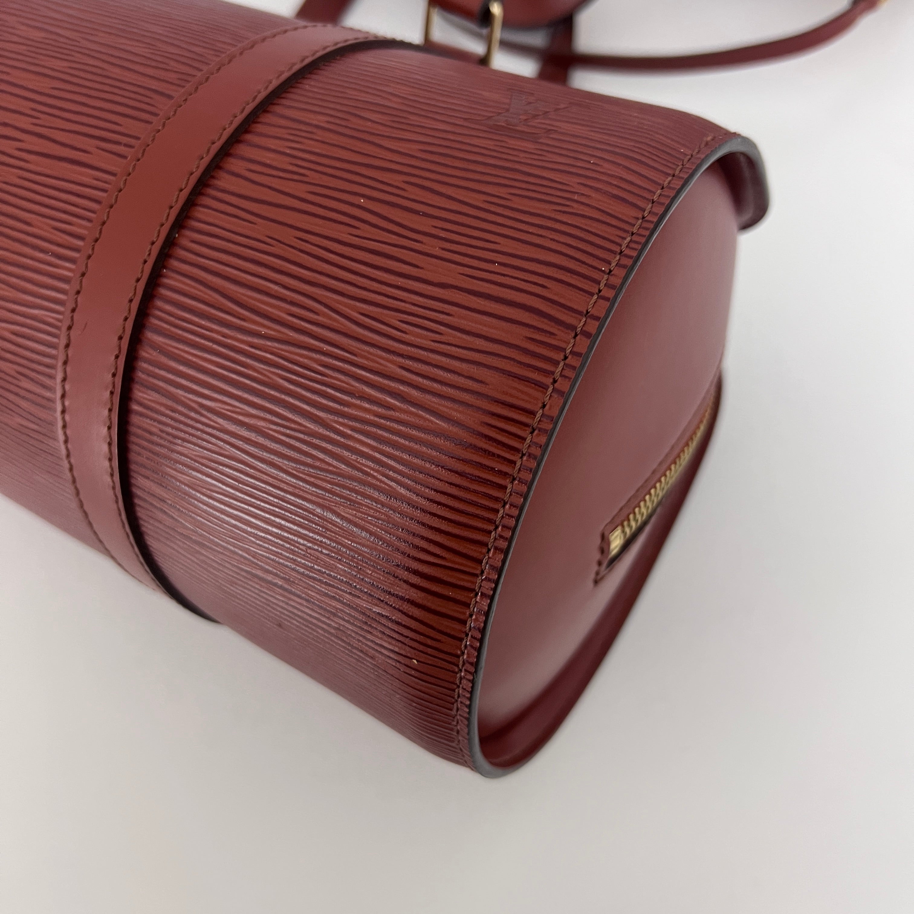 LOUIS VUITTON Soufflot bag in brown Epi leather