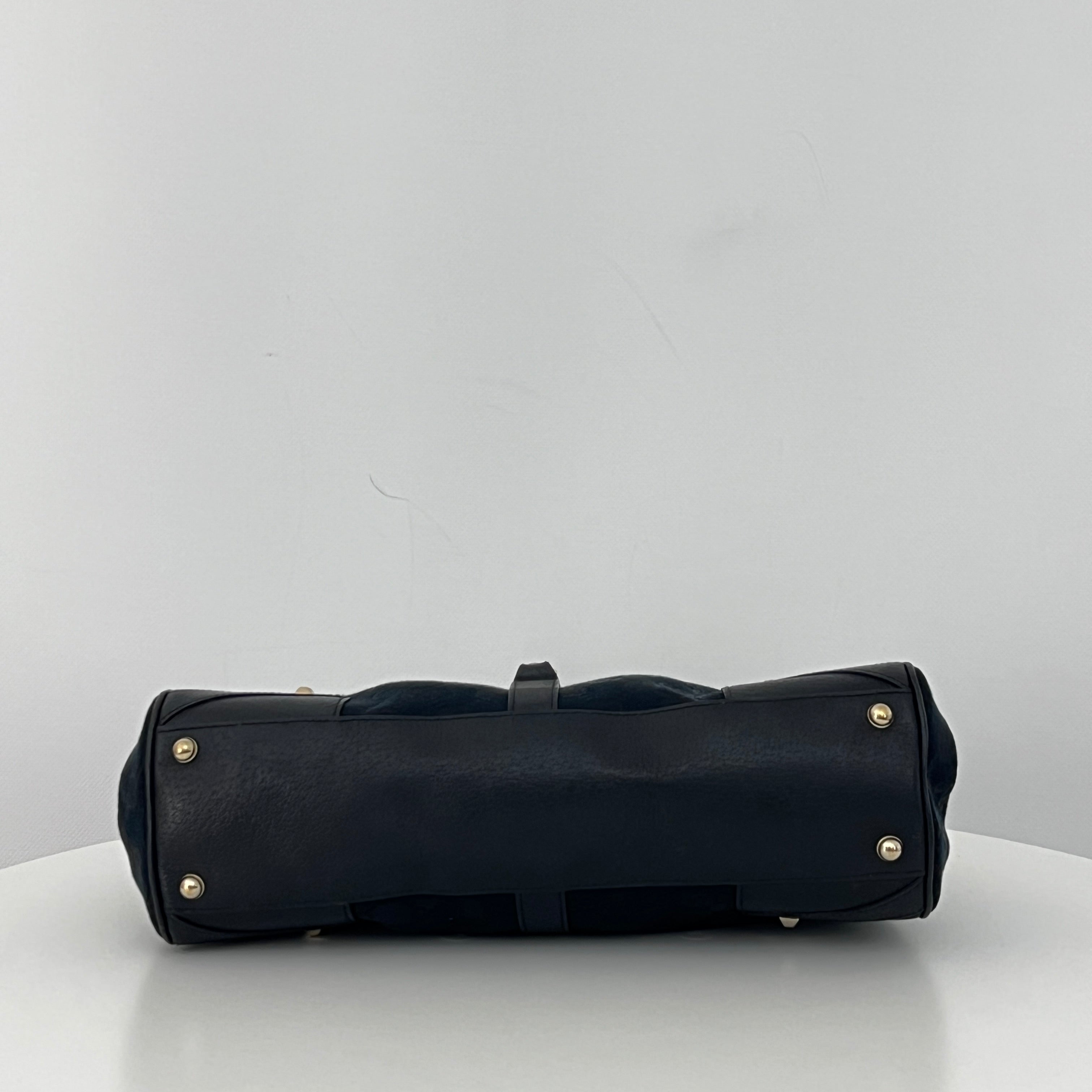 GUCCI Jackie black canvas and leather bag