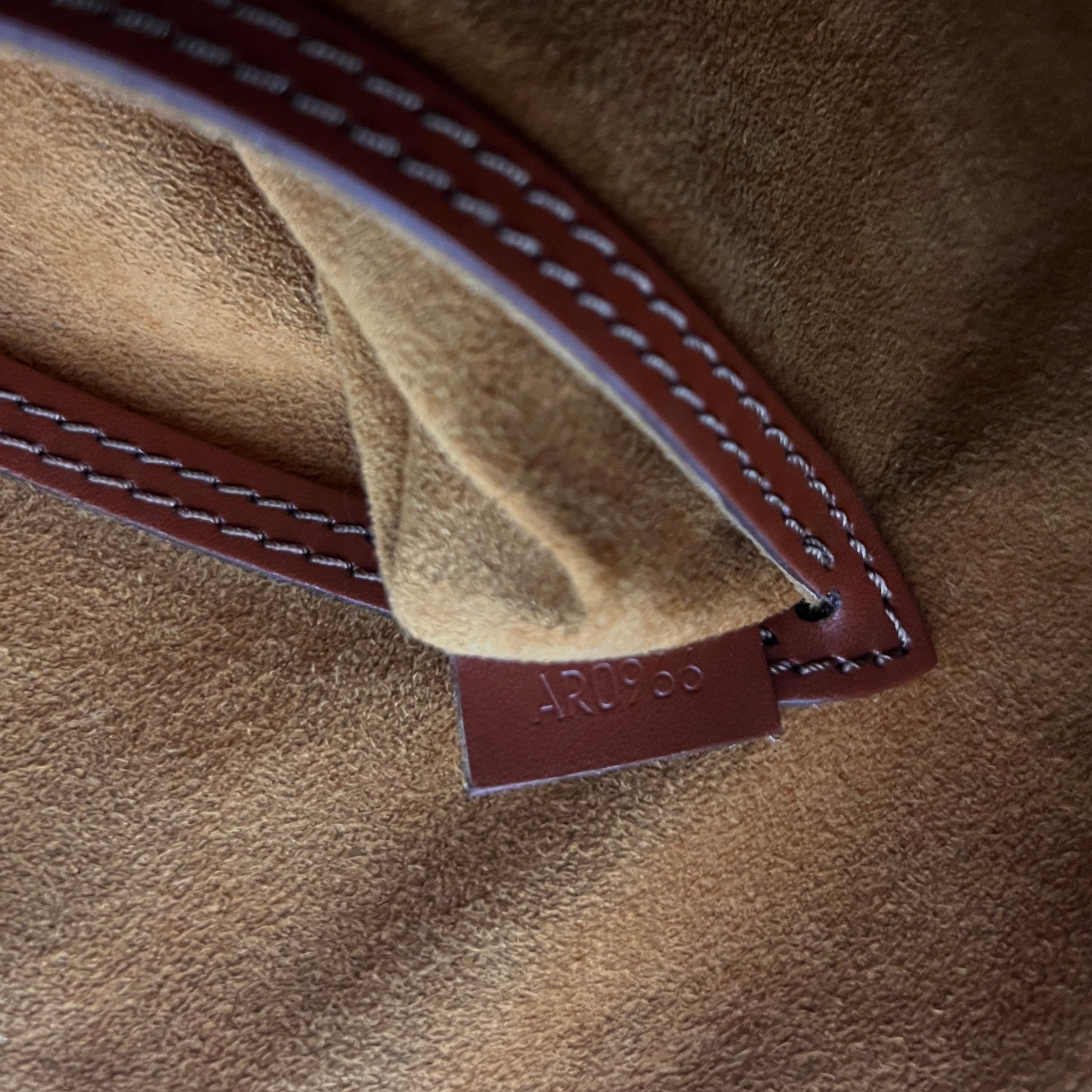 Sac LOUIS VUITTON Alma cuir épi marron