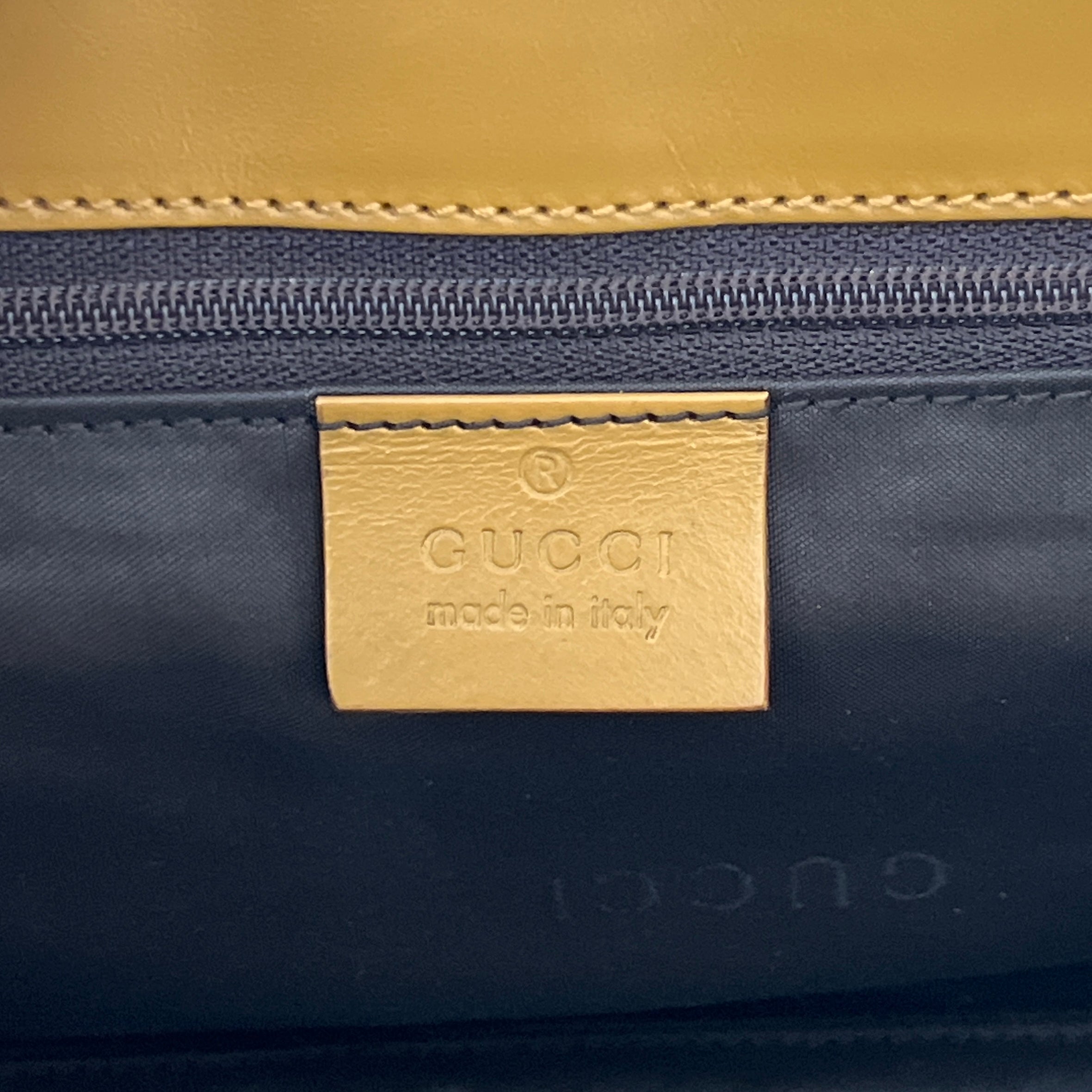 Sac GUCCI Jackie Small toile et cuir marron