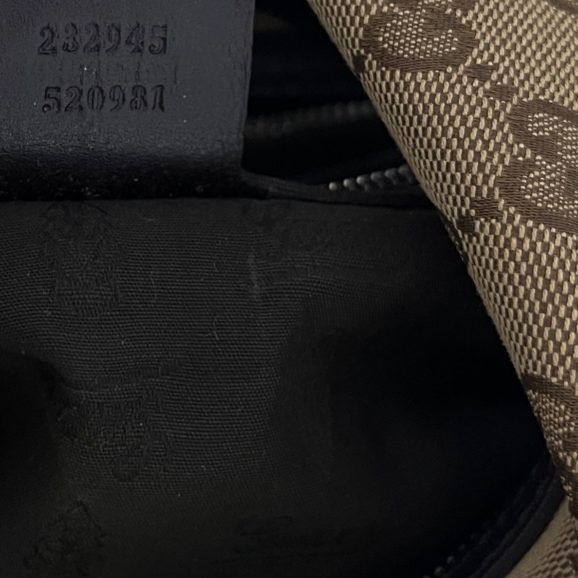 Sac GUCCI Twins GG toile et cuir marron