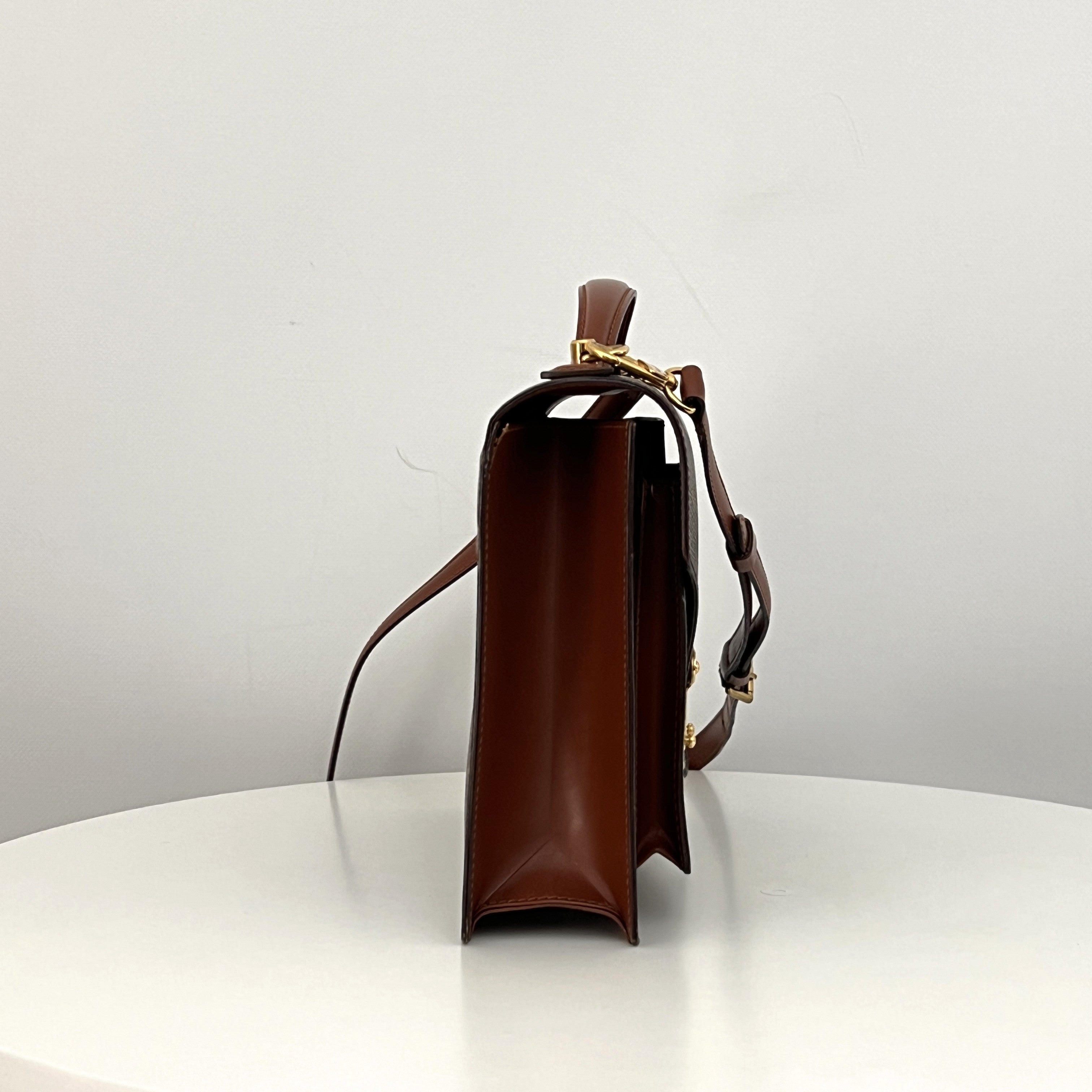Sac à bandoulière LOUIS VUITTON Monceau 28 toile et cuir marron