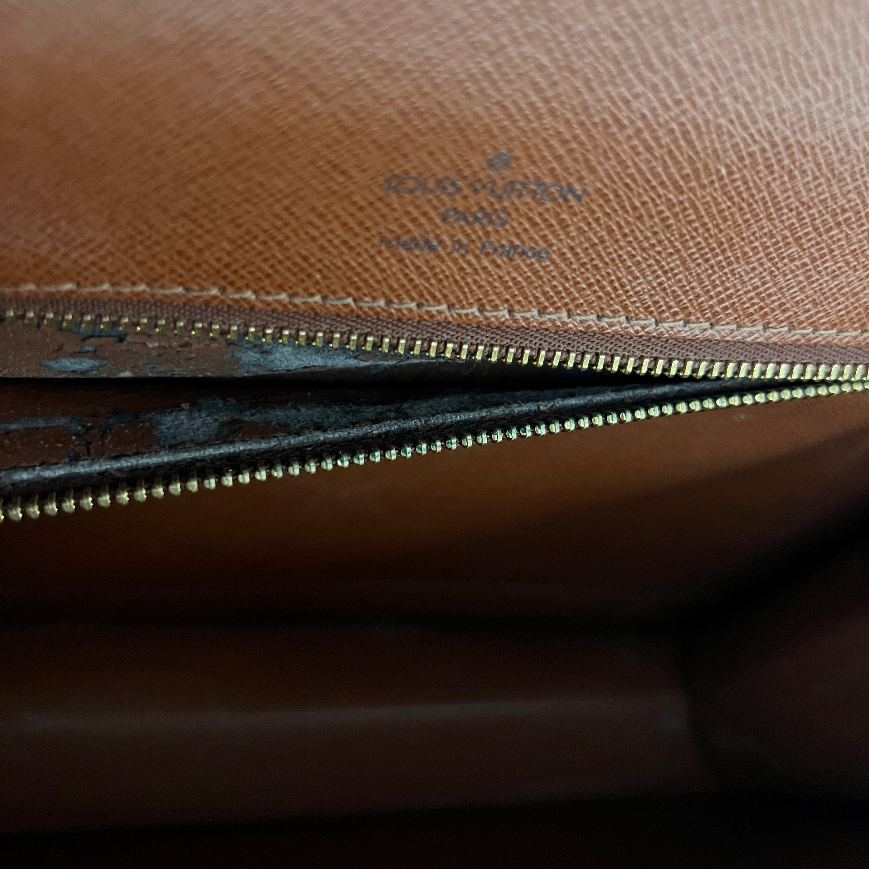 Sac à bandoulière LOUIS VUITTON Monceau 28 toile et cuir marron