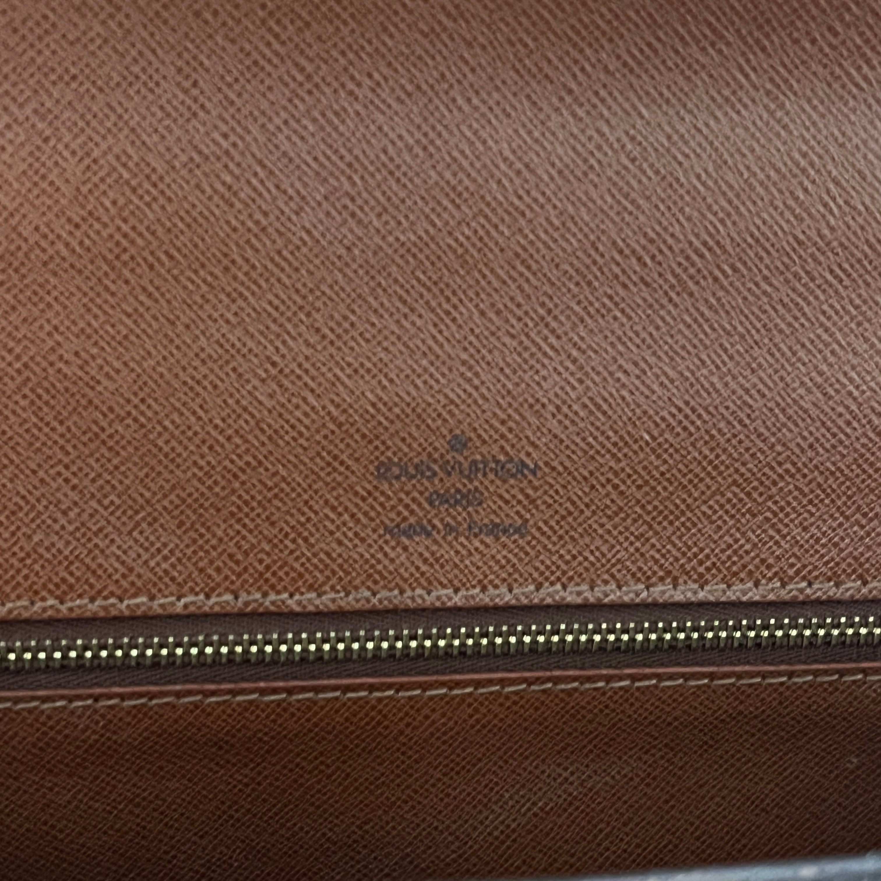 Sac à bandoulière LOUIS VUITTON Monceau 28 toile et cuir marron