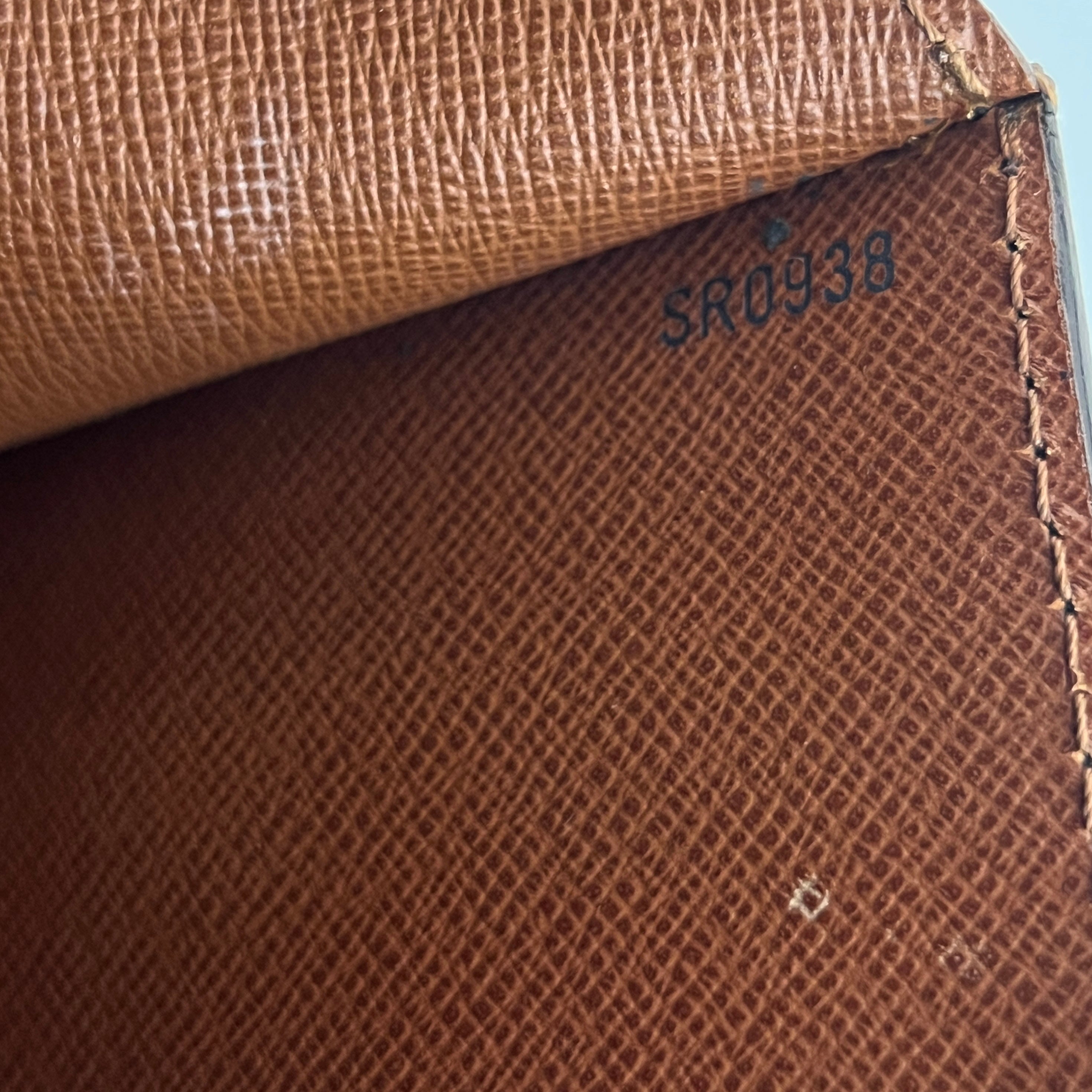 Sac à bandoulière LOUIS VUITTON Monceau 28 toile et cuir marron