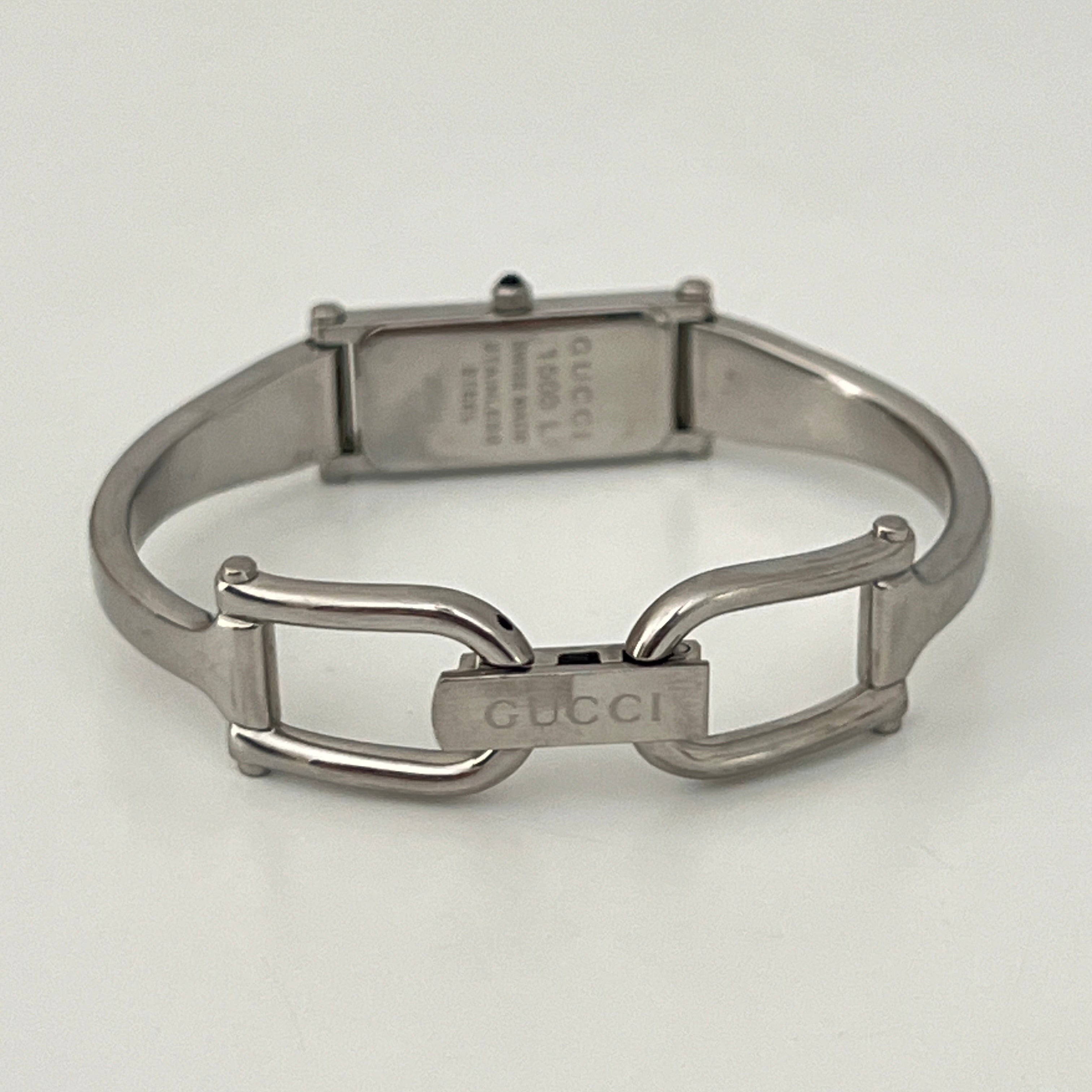 GUCCI 1500 L Silver Steel Watch