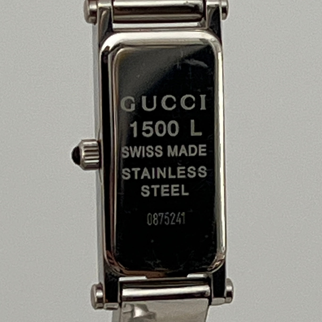 GUCCI 1500 L Silver Steel Watch
