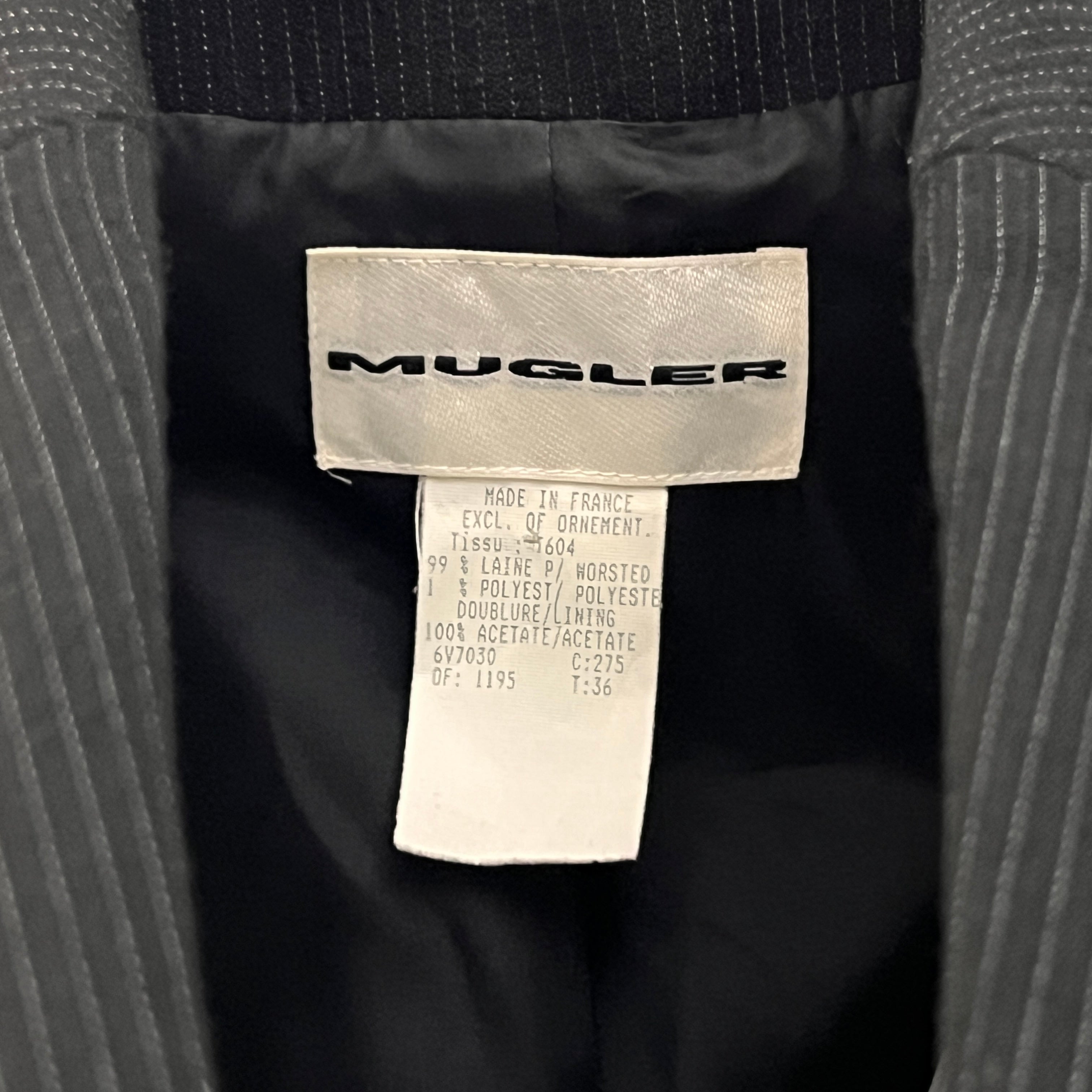 MUGLER S blue denim jacket