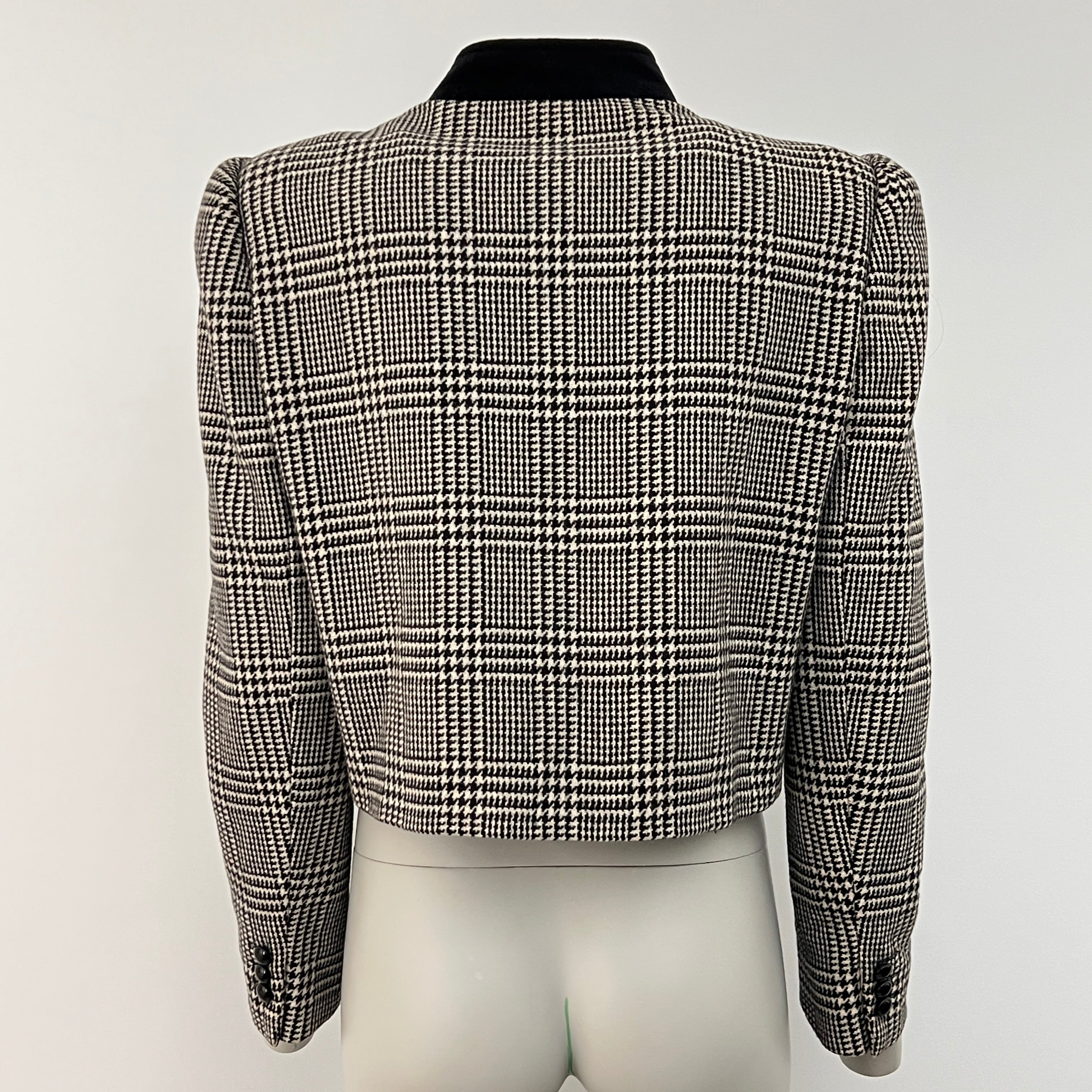 Valentino Miss V Houndstooth Vintage Jacket Circa 1980