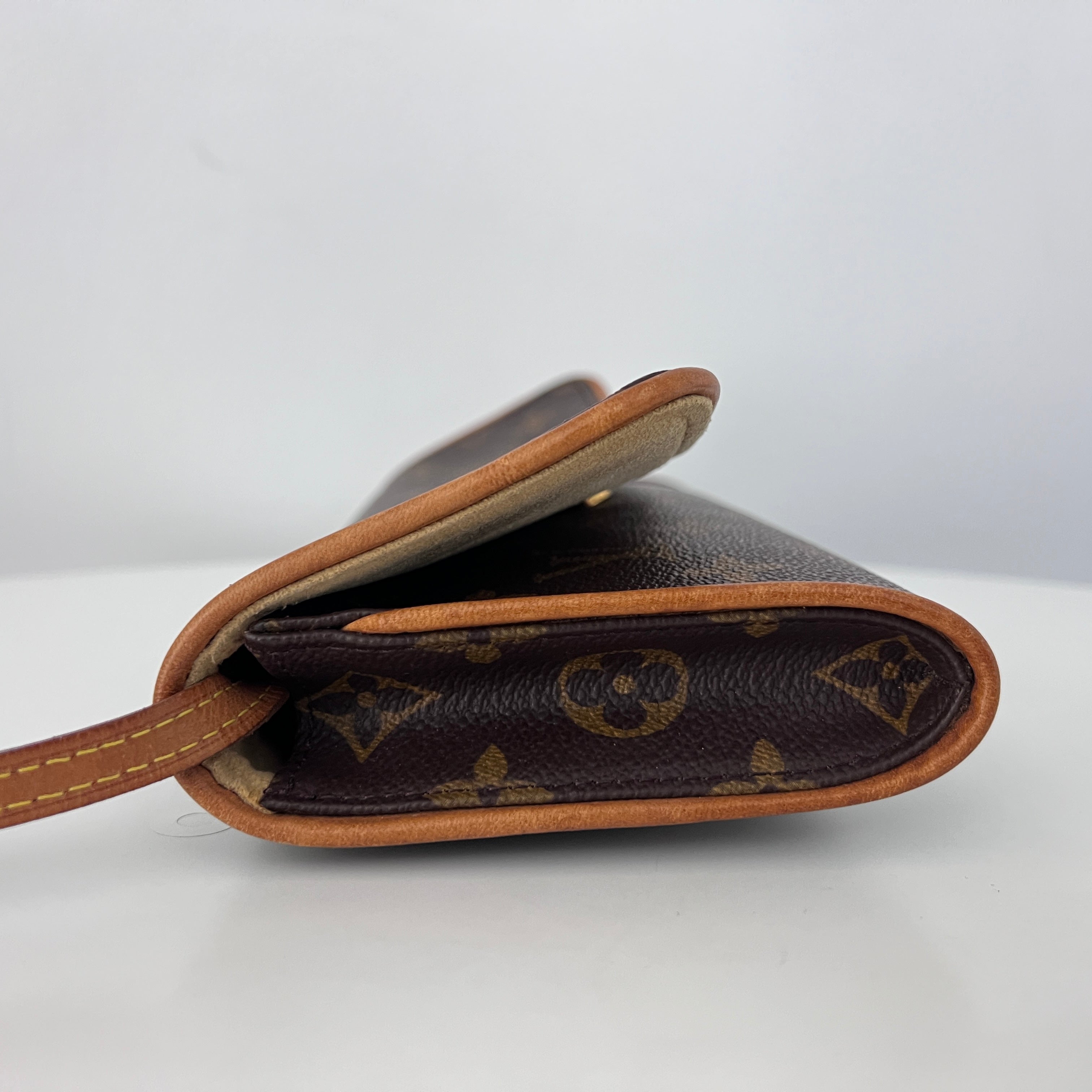 Sac à bandoulière LOUIS VUITTON Twin GM toile et cuir marron vintage 2000