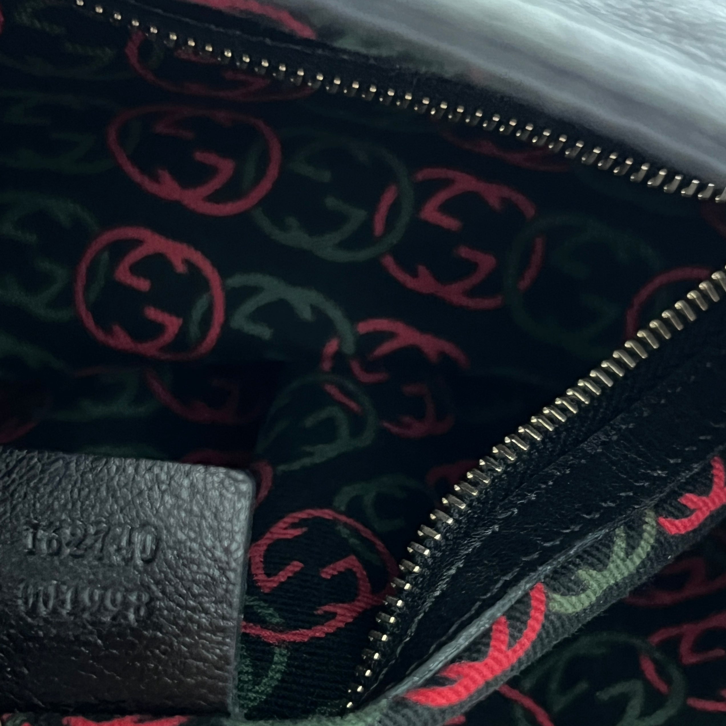 Sac GUCCI Interlocking G Britt cuir lisse noir