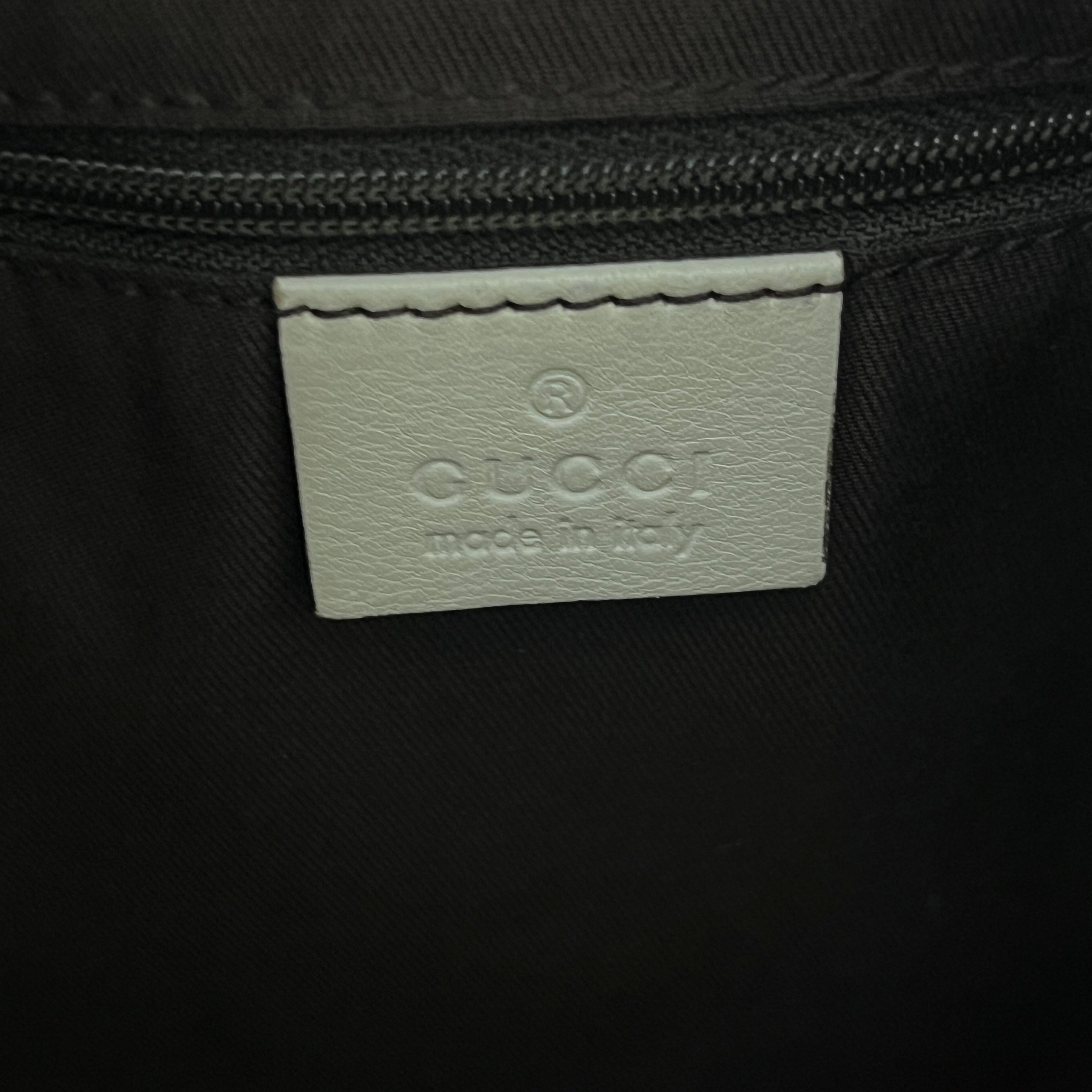 Sac GUCCI Hobo toile et cuir marron