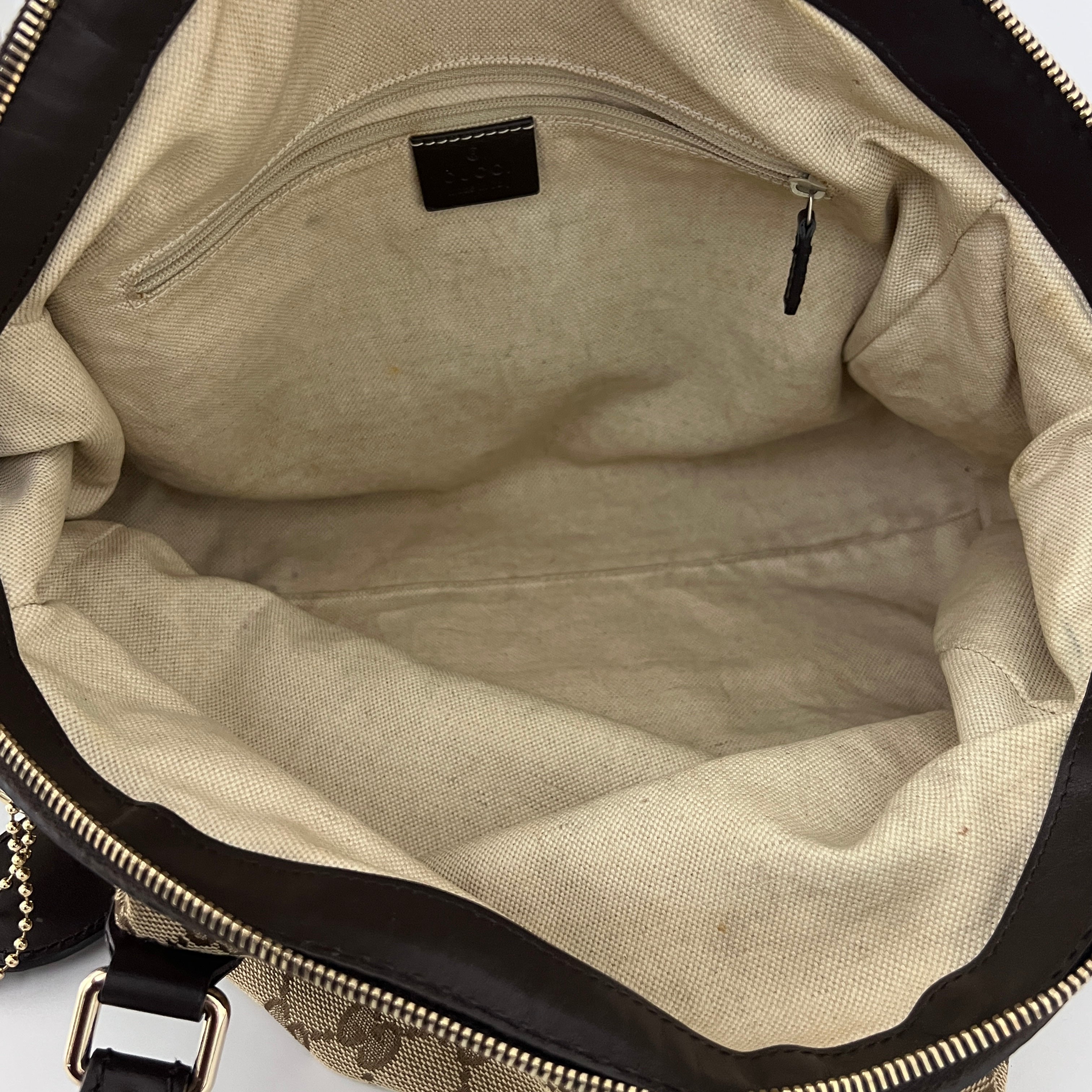 Sac GUCCI Sukey toile et cuir marron
