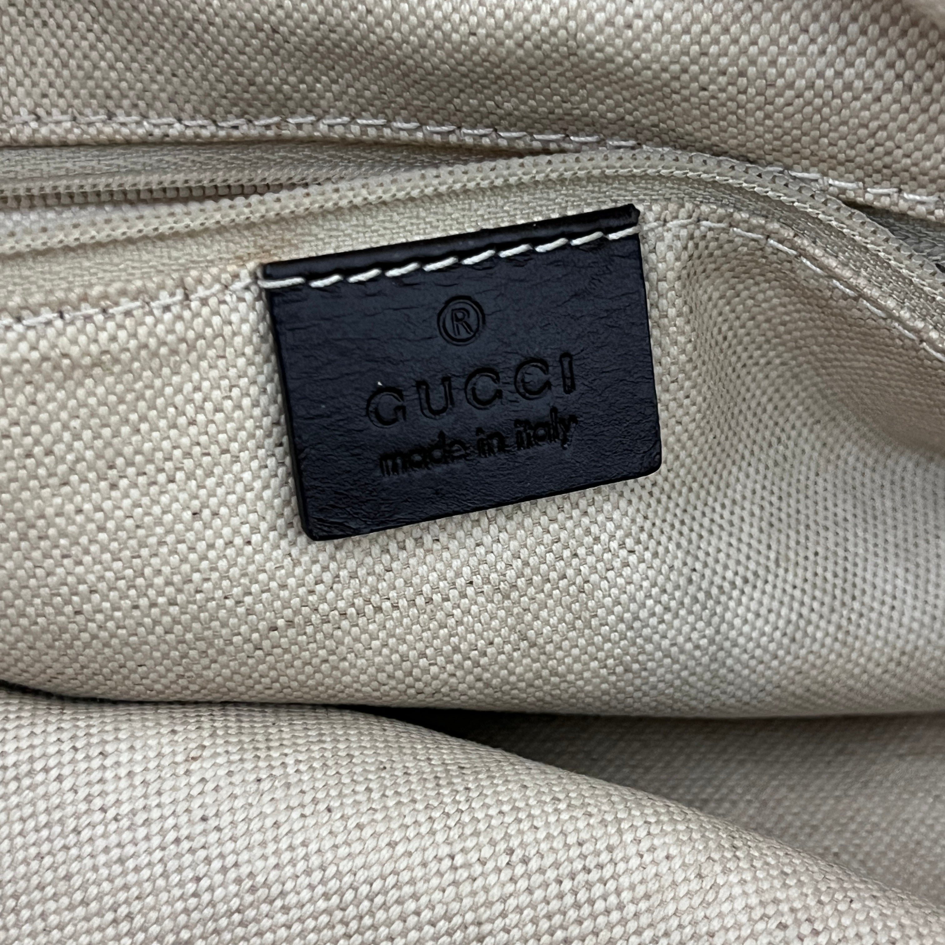 Sac GUCCI Sukey toile et cuir marron