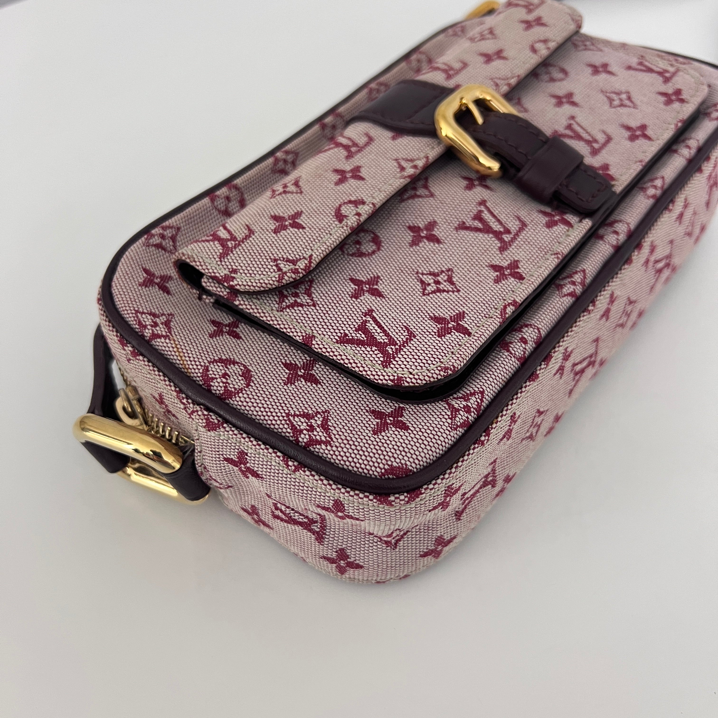 Sac à bandoulière LOUIS VUITTON Mini Lin Juliette toile rose vintage 2003