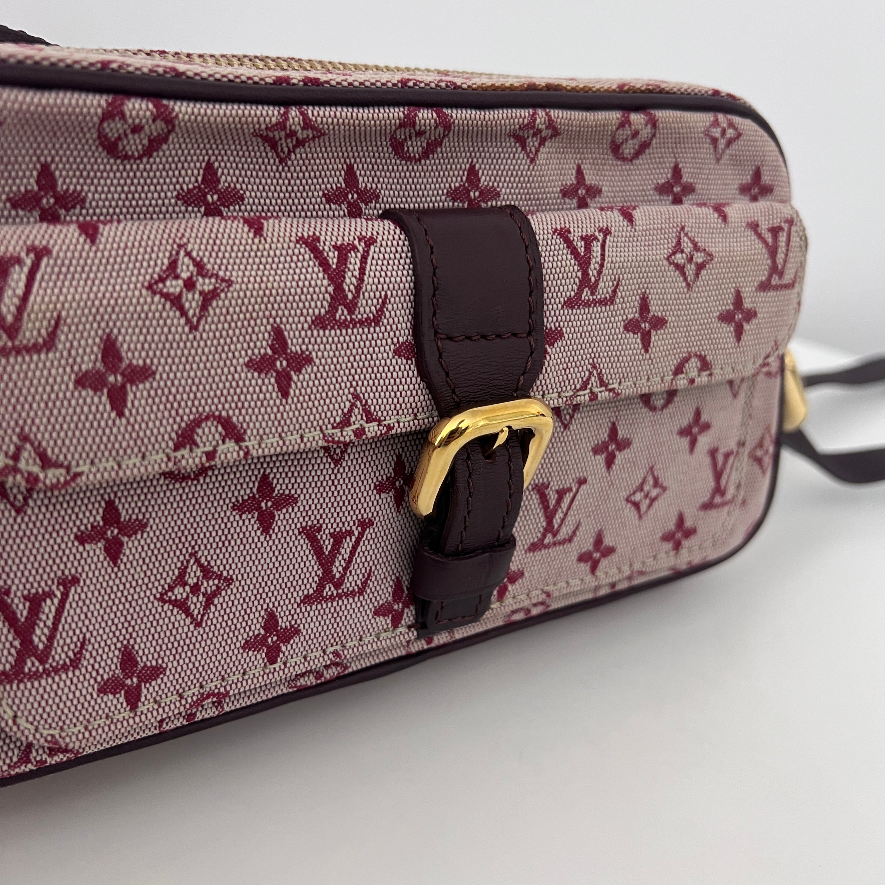 Sac à bandoulière LOUIS VUITTON Mini Lin Juliette toile rose vintage 2003