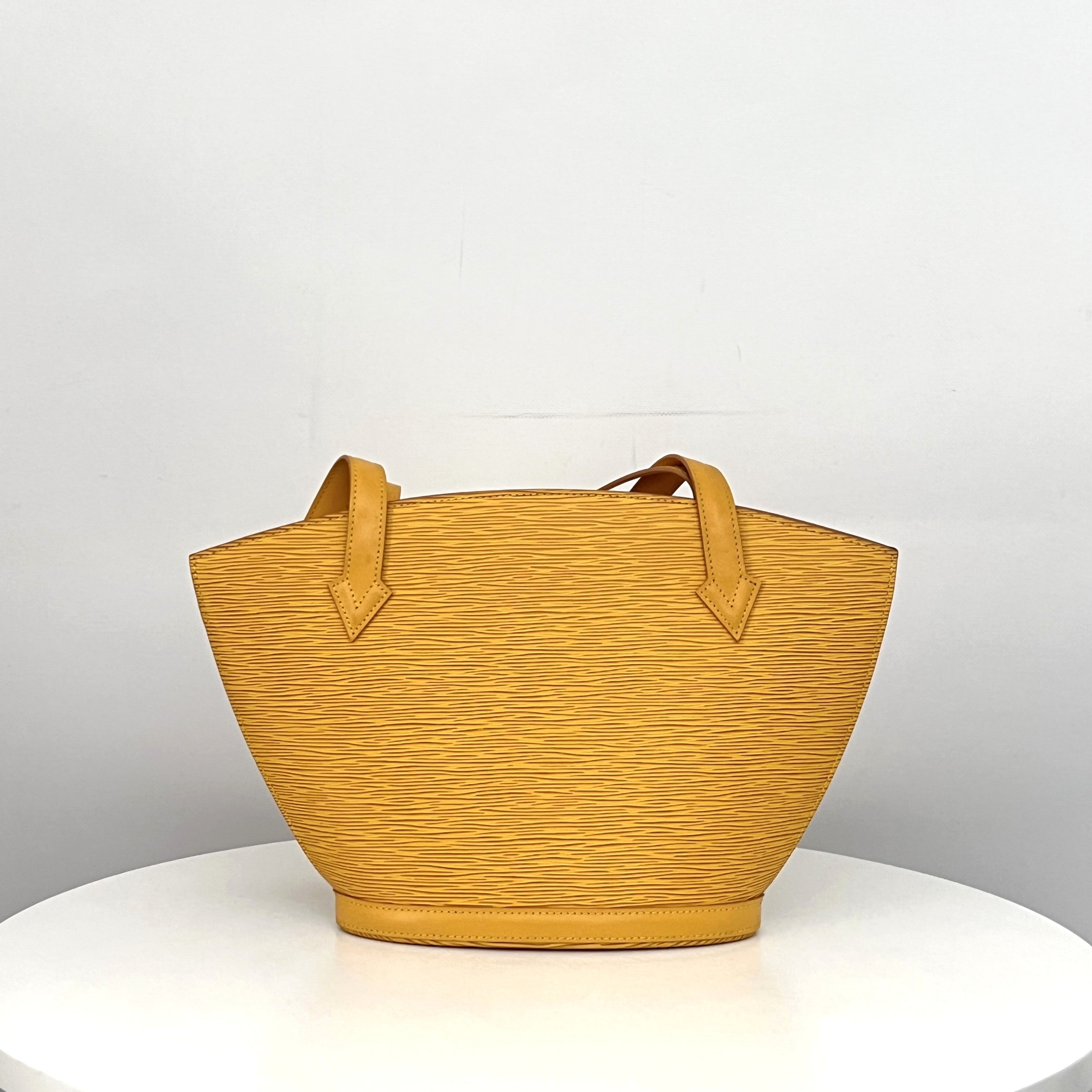 Sac LOUIS VUITTON Saint Jacques PM cuir épi jaune vintage 1996