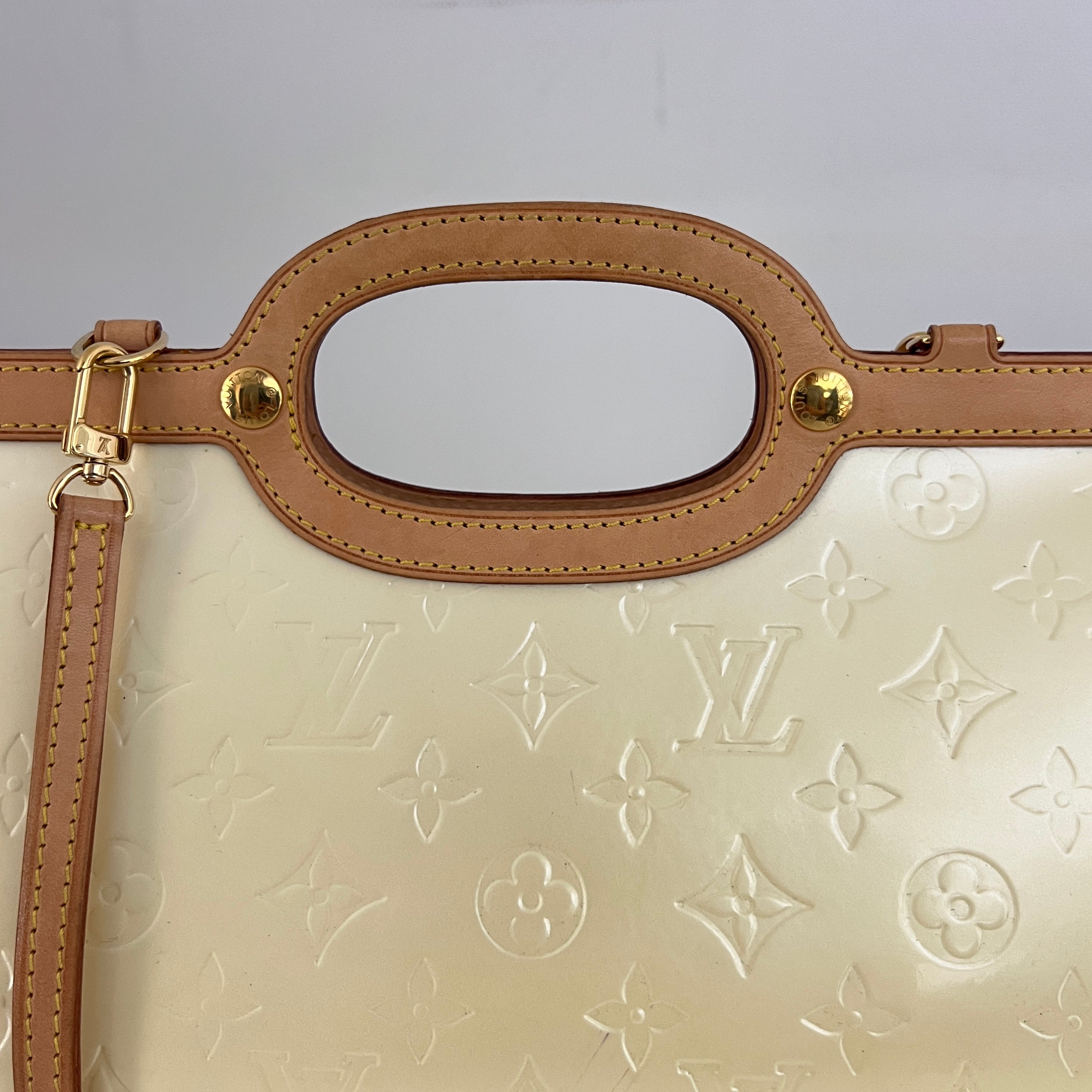 Sac LOUIS VUITTON Roxbury cuir verni perle vintage 2006