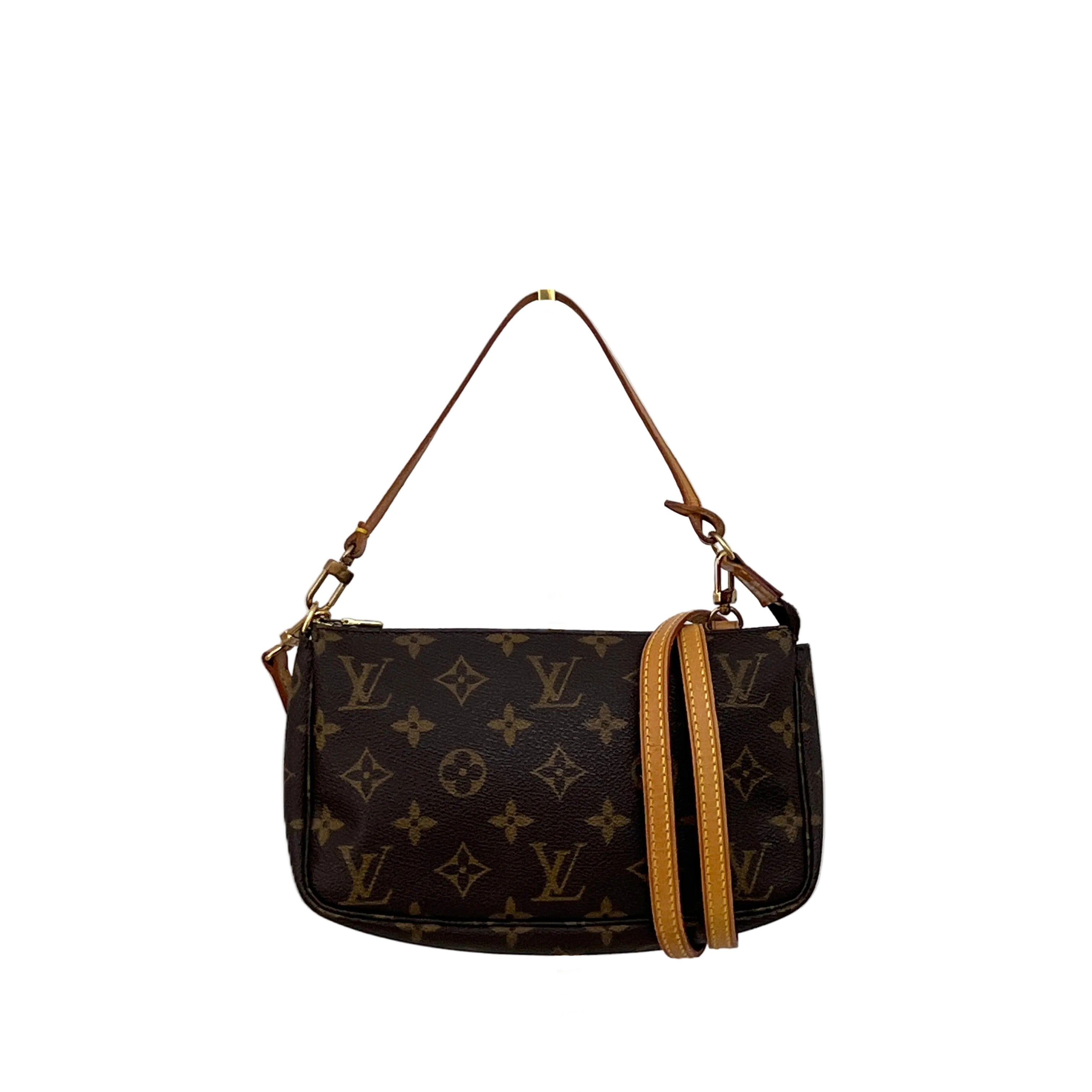 Sac à bandoulière LOUIS VUITTON Pochette Accessoires toile marron vintage 1999