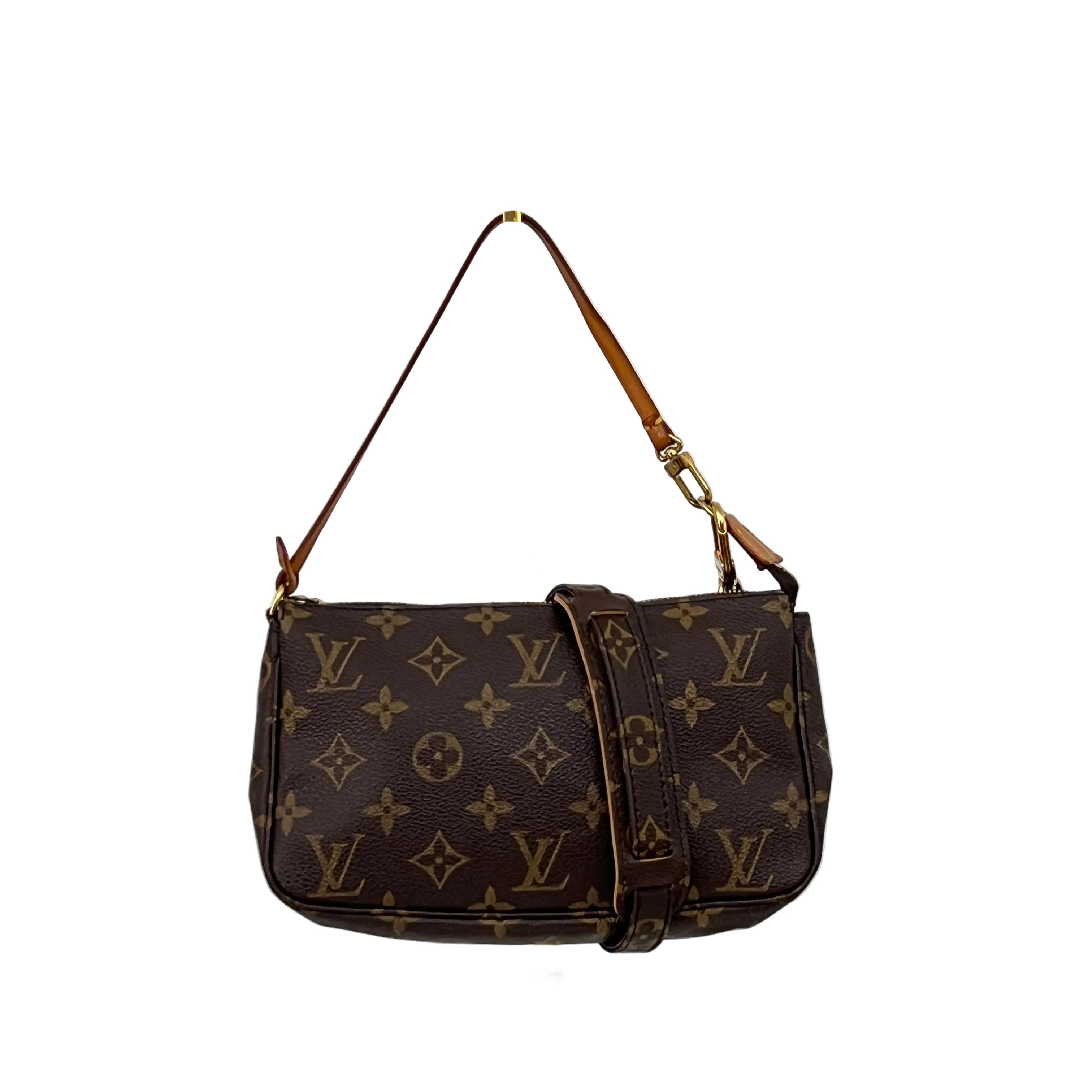 Sac à bandoulière LOUIS VUITTON Pochette Accessoires toile marron vintage 2002