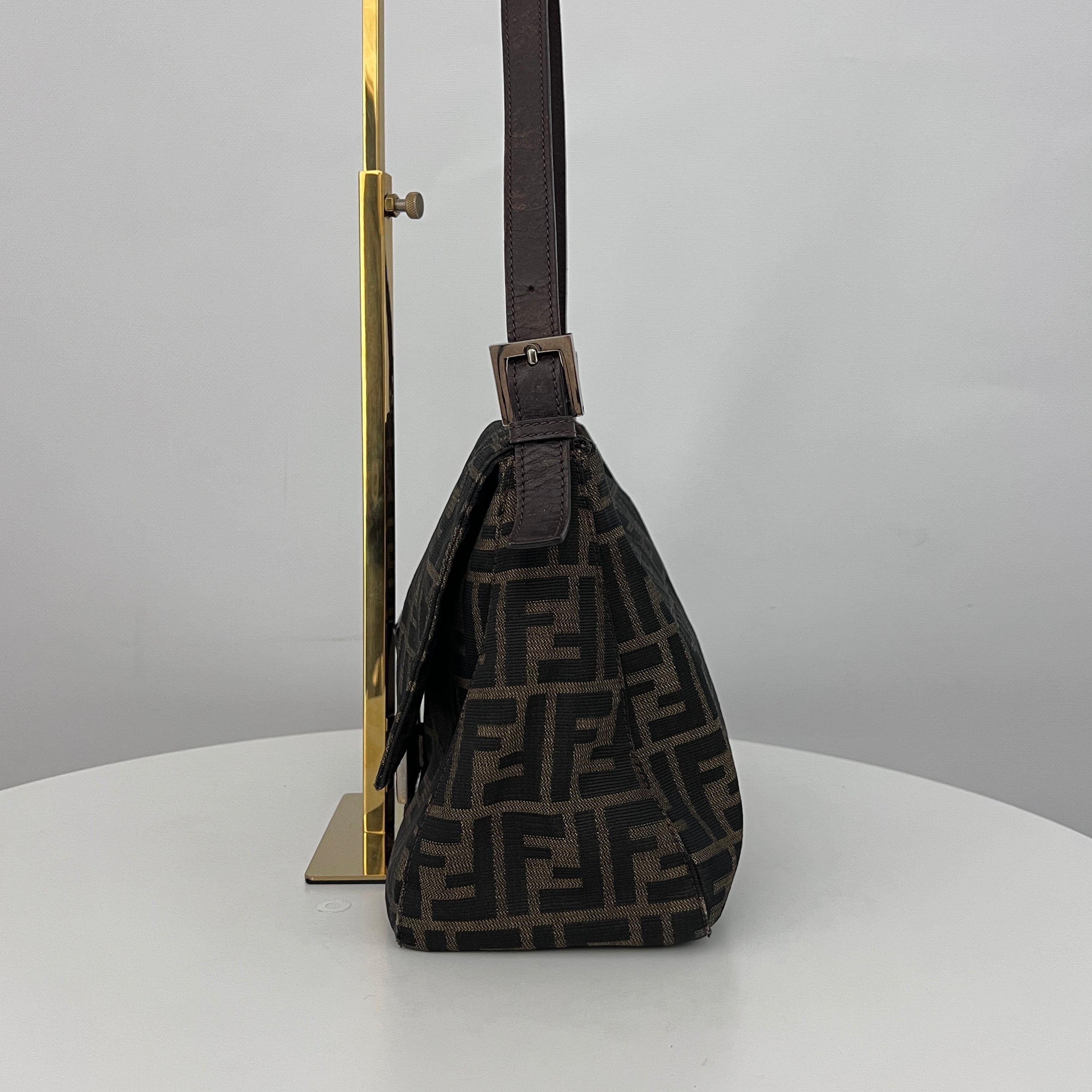 Sac FENDI Mamma toile et cuir marron