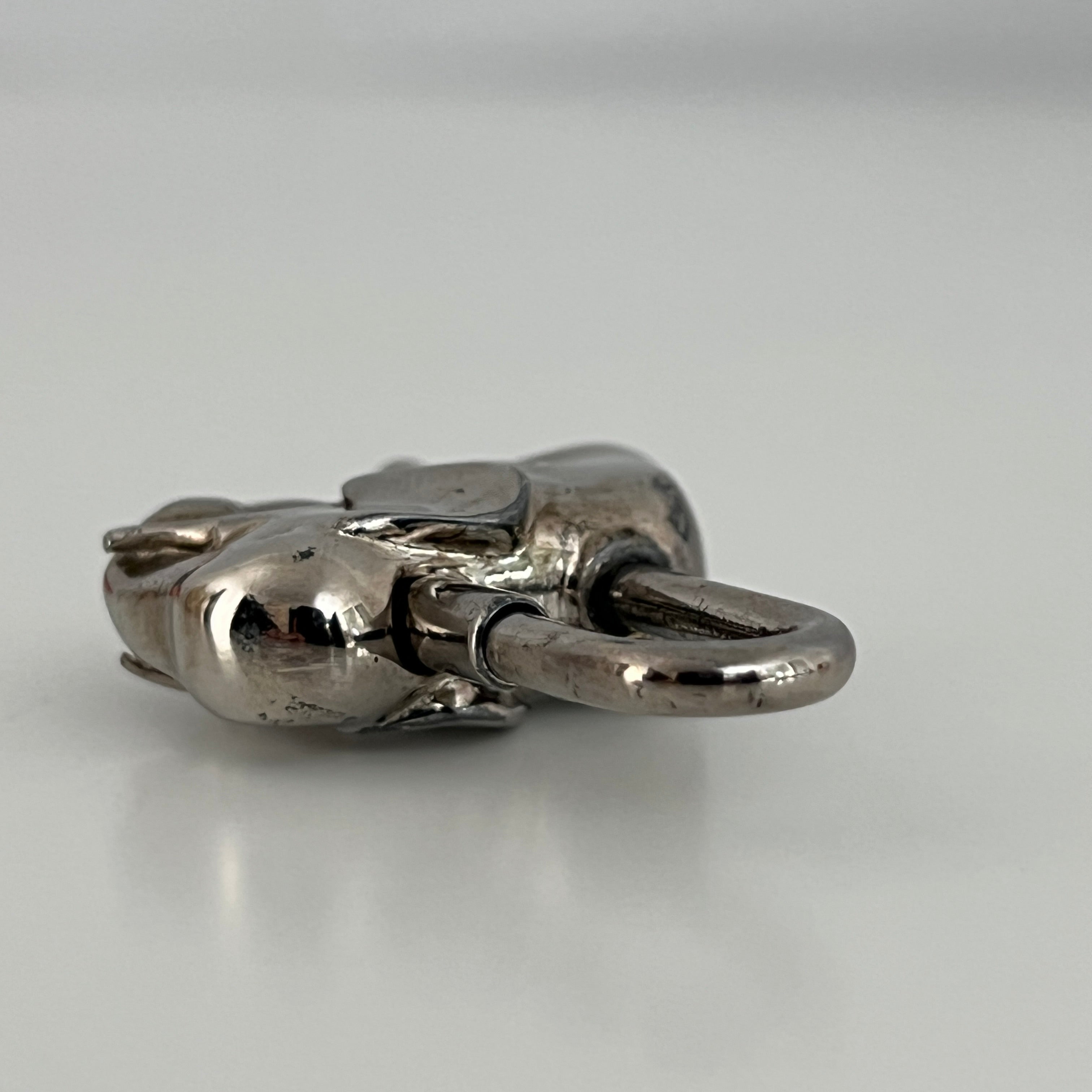 Charm HERMÈS Cadena Elephant Palladium