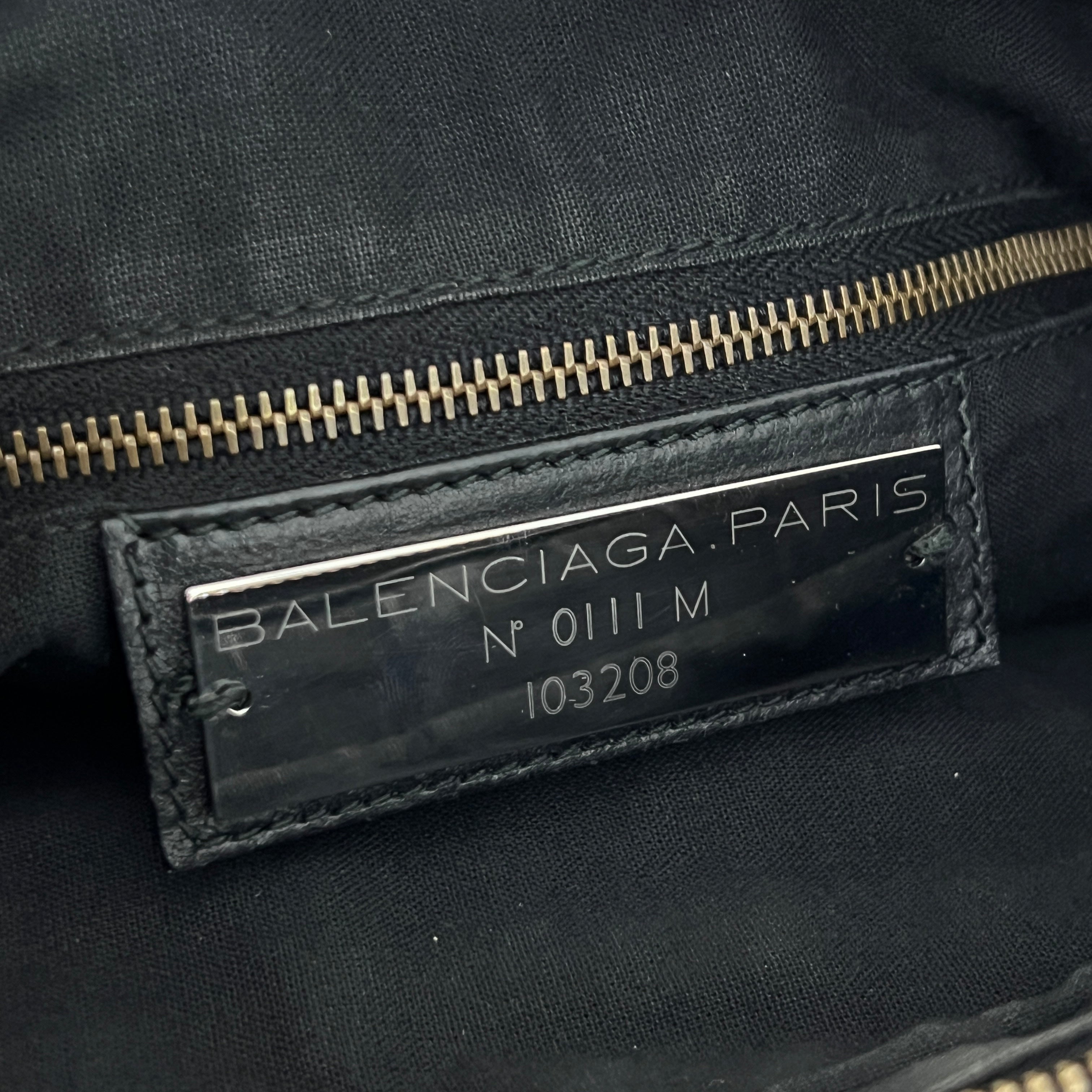 Sac BALENCIAGA The First cuir lisse noir