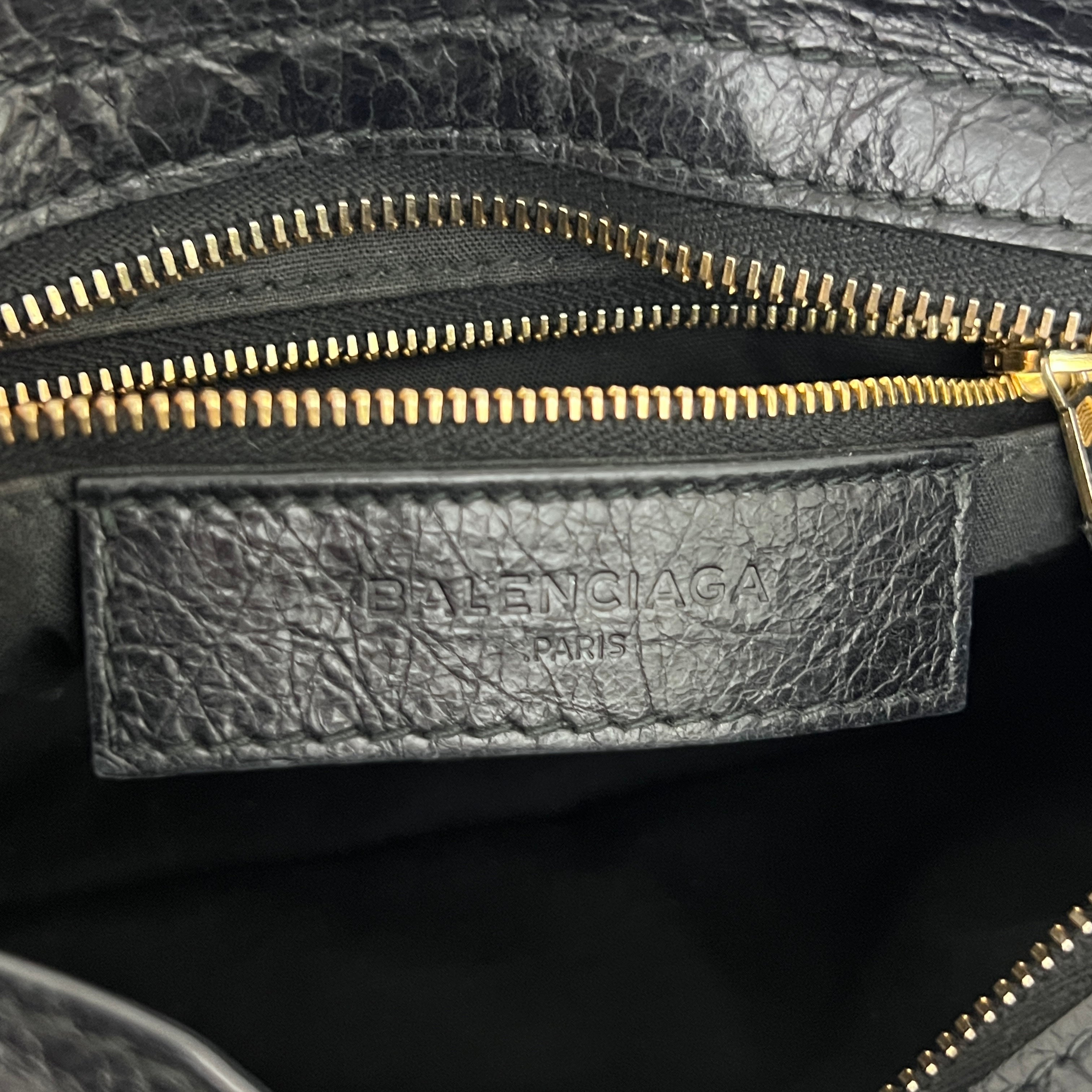 Sac BALENCIAGA Giant Mini City cuir lisse noir