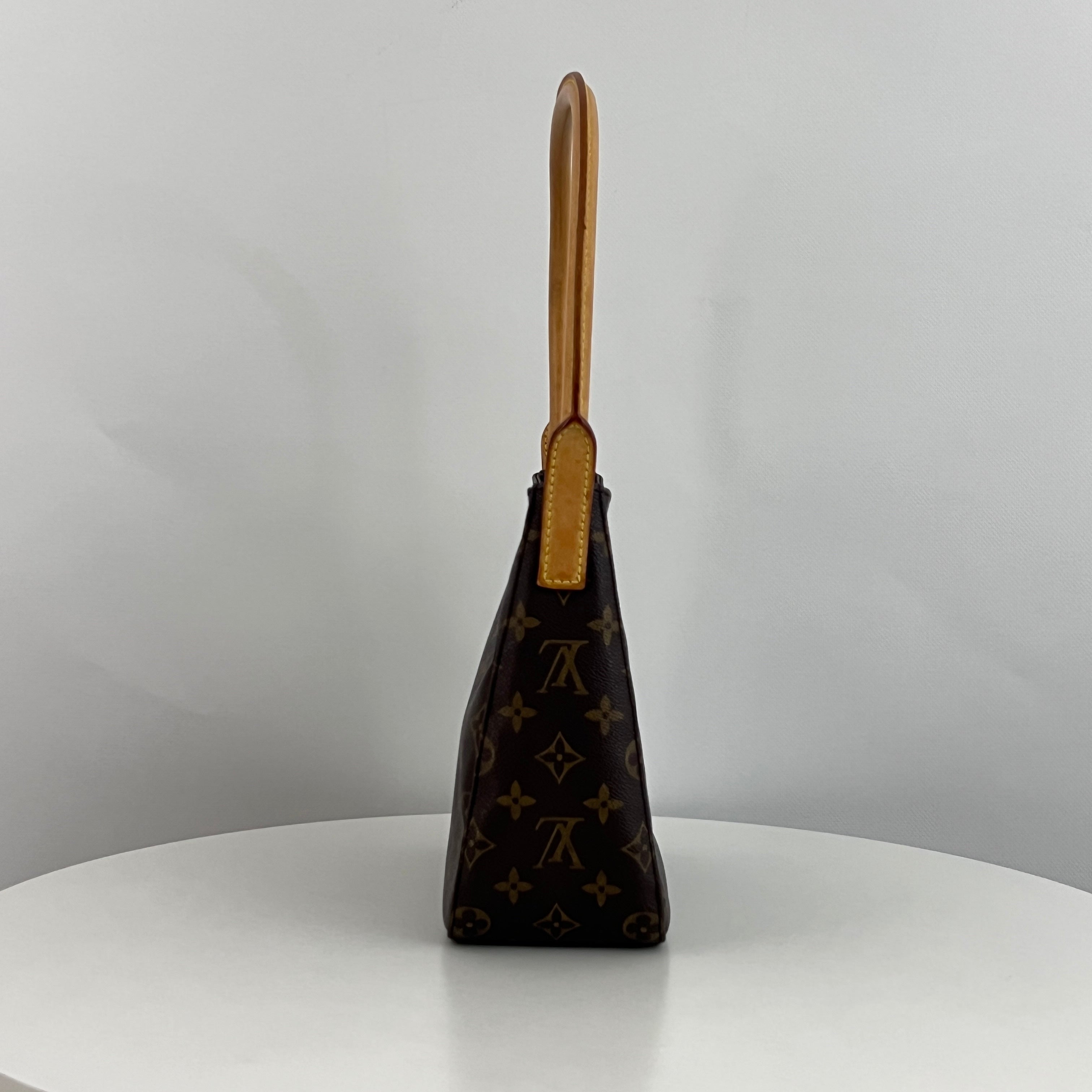 Sac LOUIS VUITTON Looping MM toile et cuir marron vintage 2001