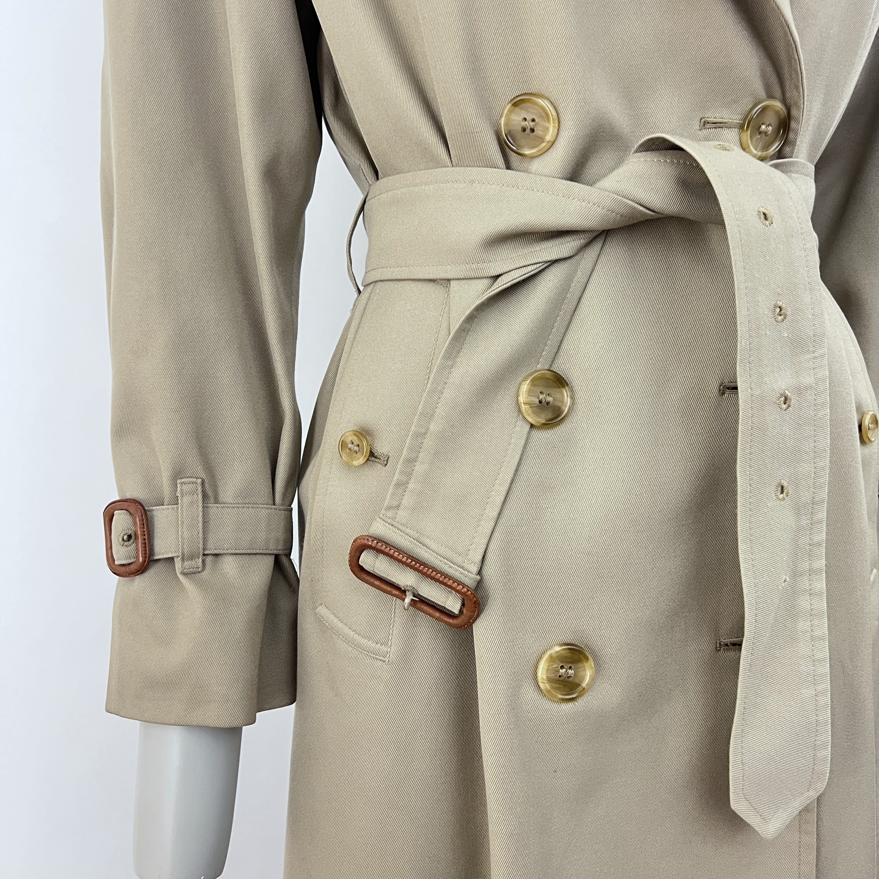 Trench BURBERRY S coton beige pierre Chelsea Circa 1990