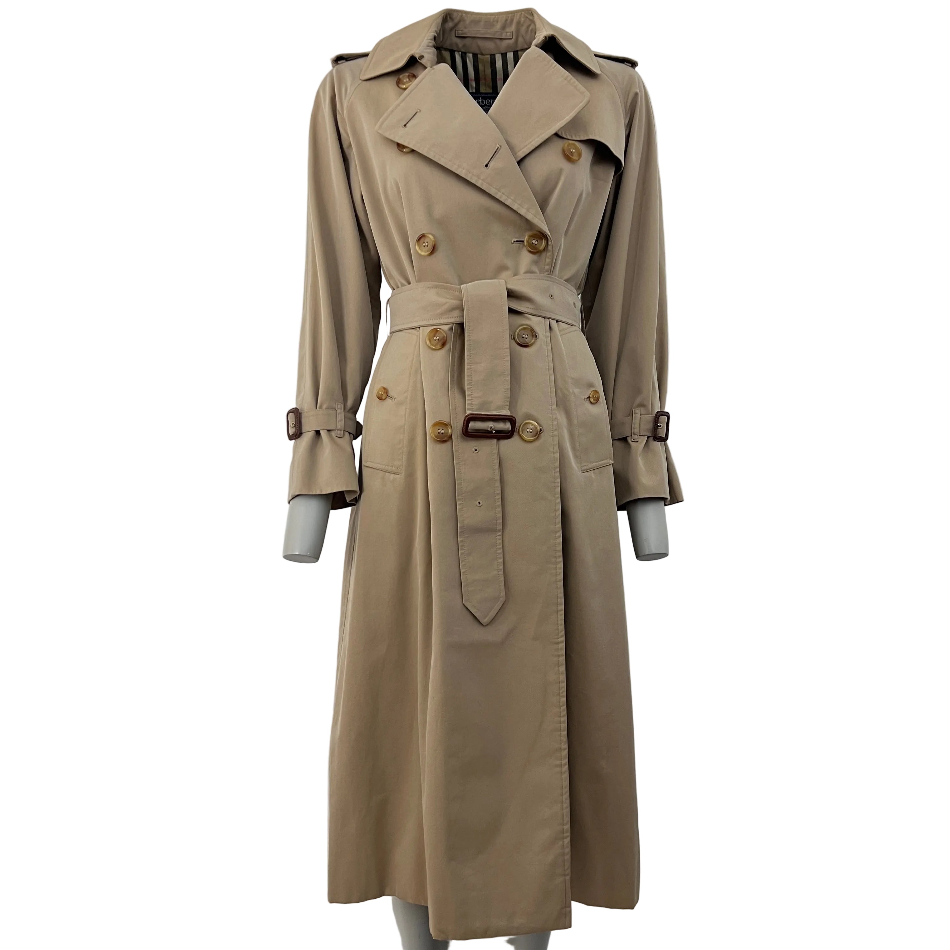 Trench BURBERRY S coton beige miel Chelsea Circa 1990