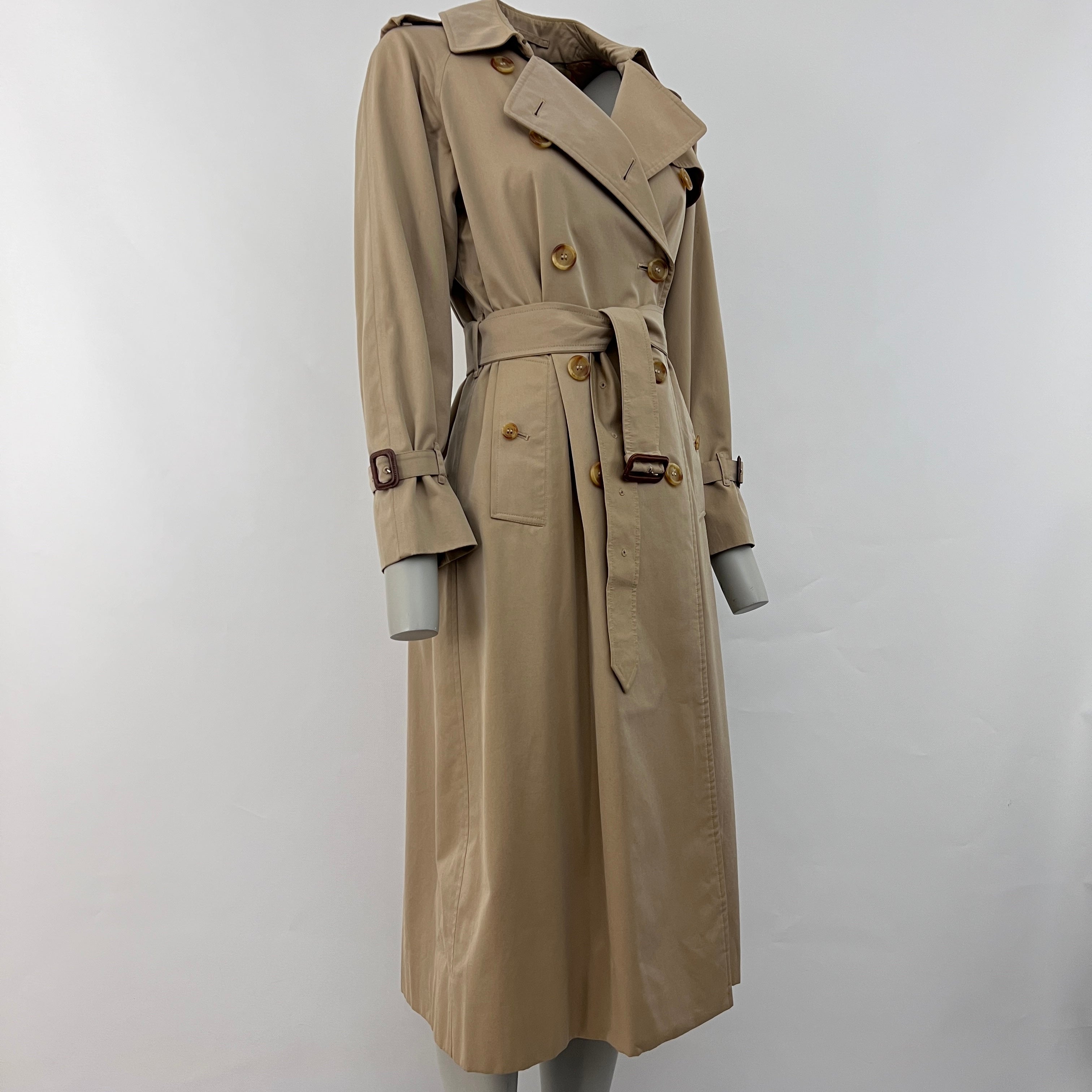 Trench BURBERRY S coton beige miel Chelsea Circa 1990